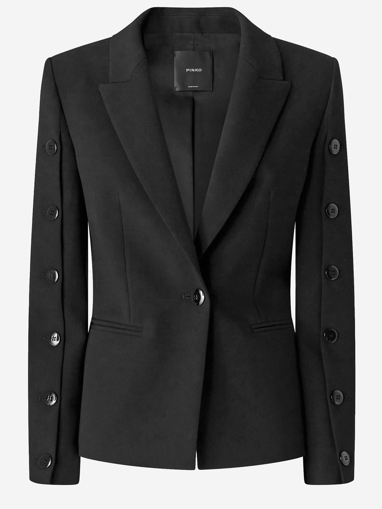 pinko blazer with buttons on the sleeves