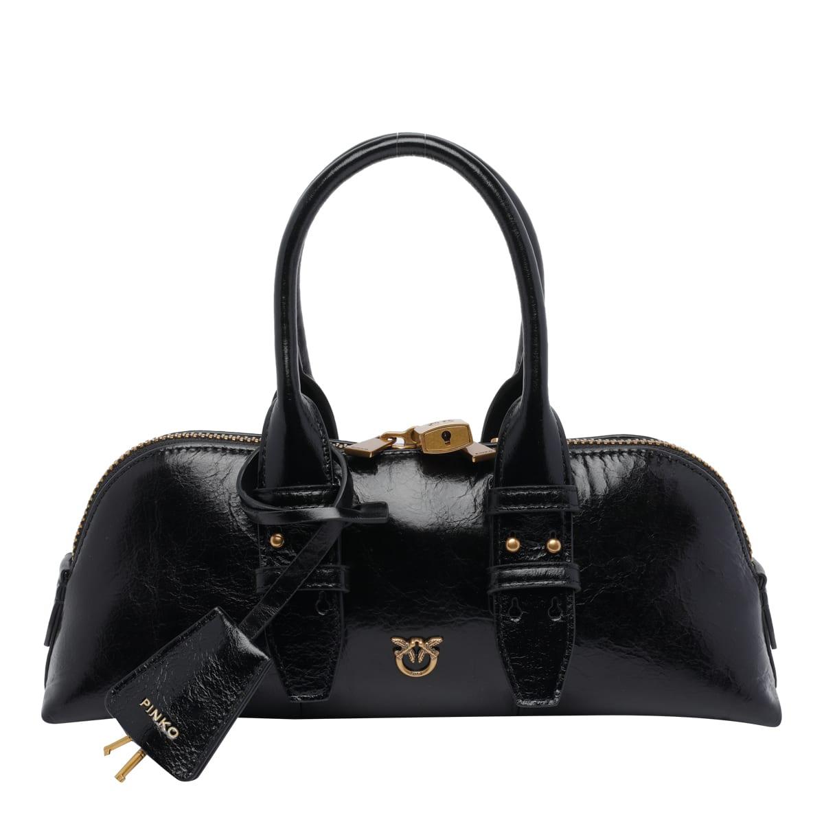 pinko bowling baguette bag