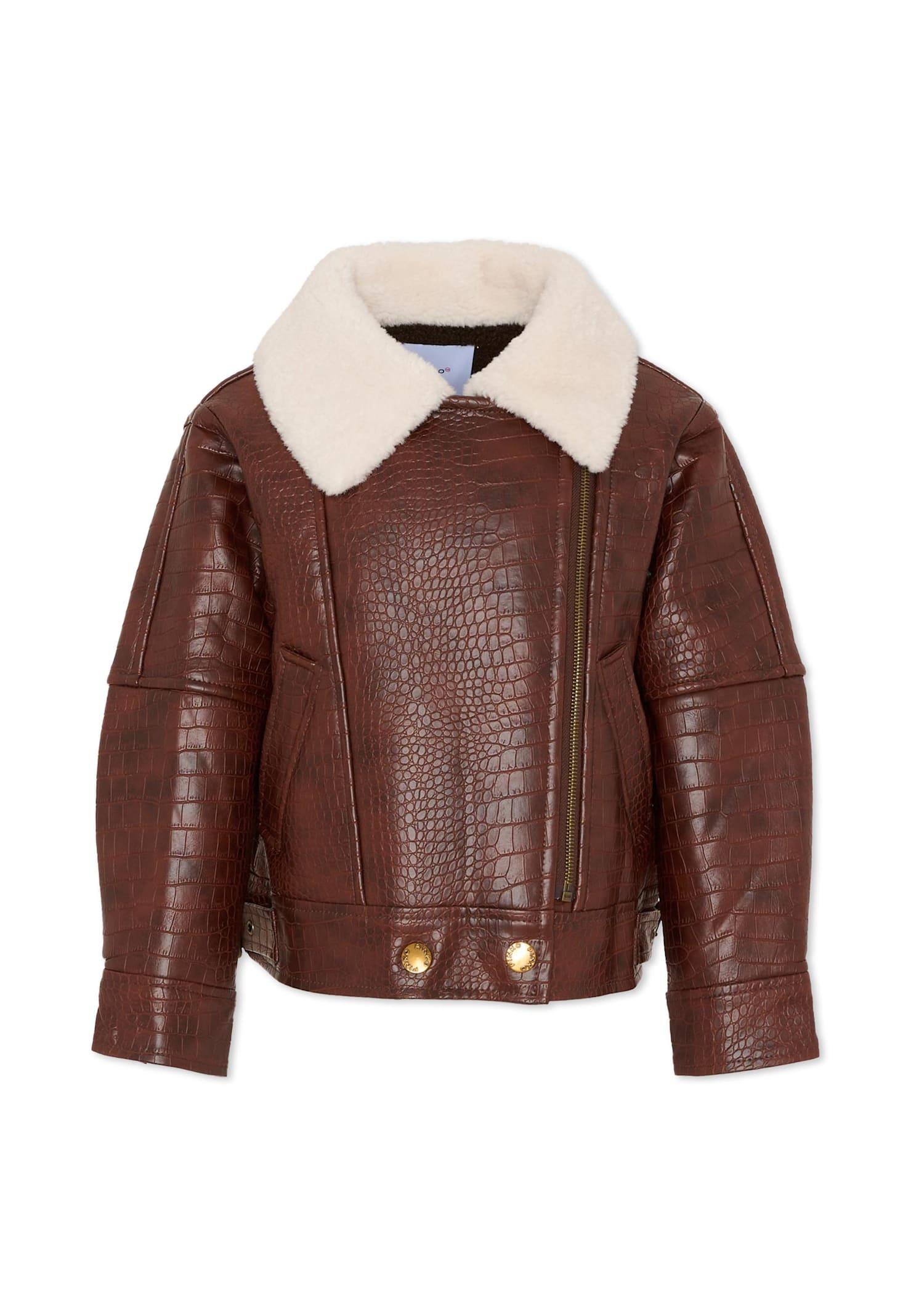 pinko brown jacket for girl
