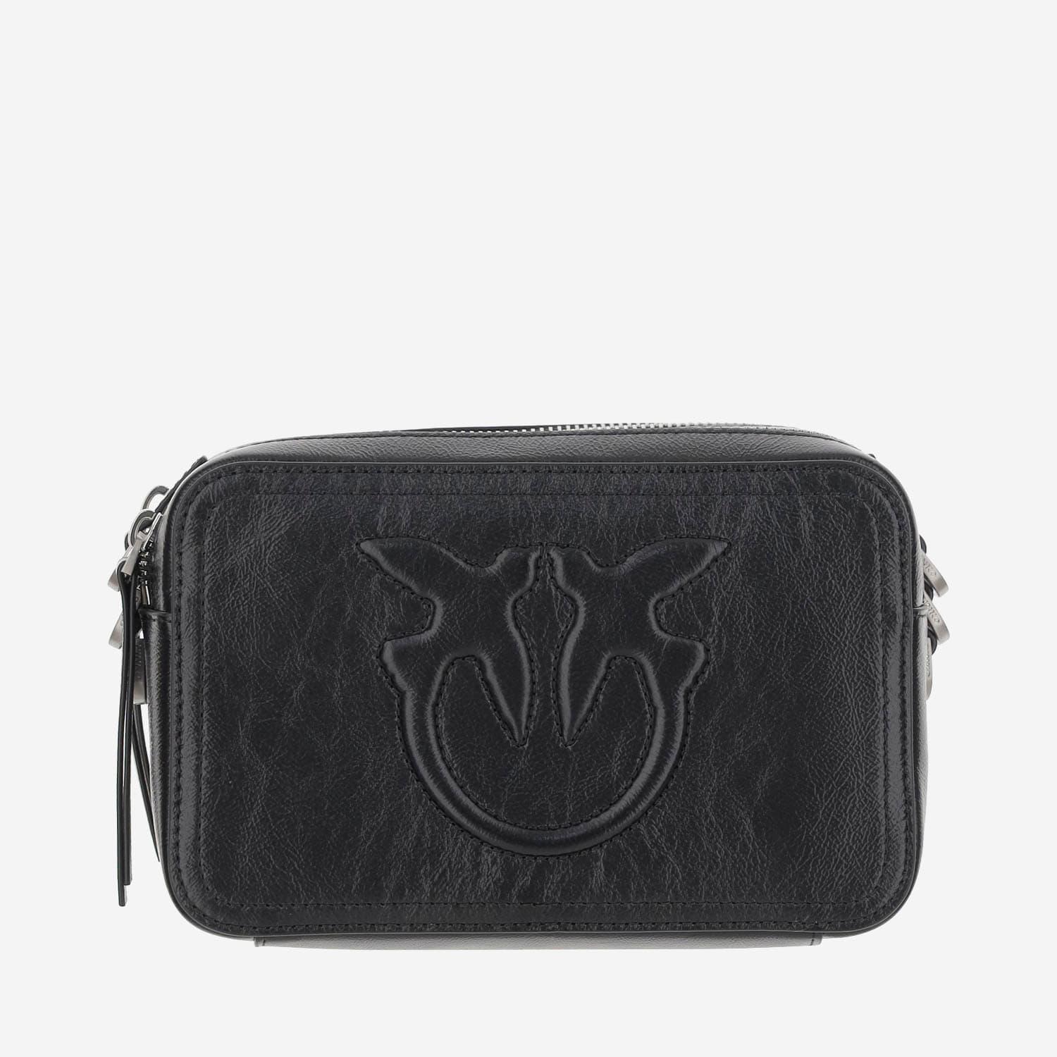 pinko camera bag with embossed logo