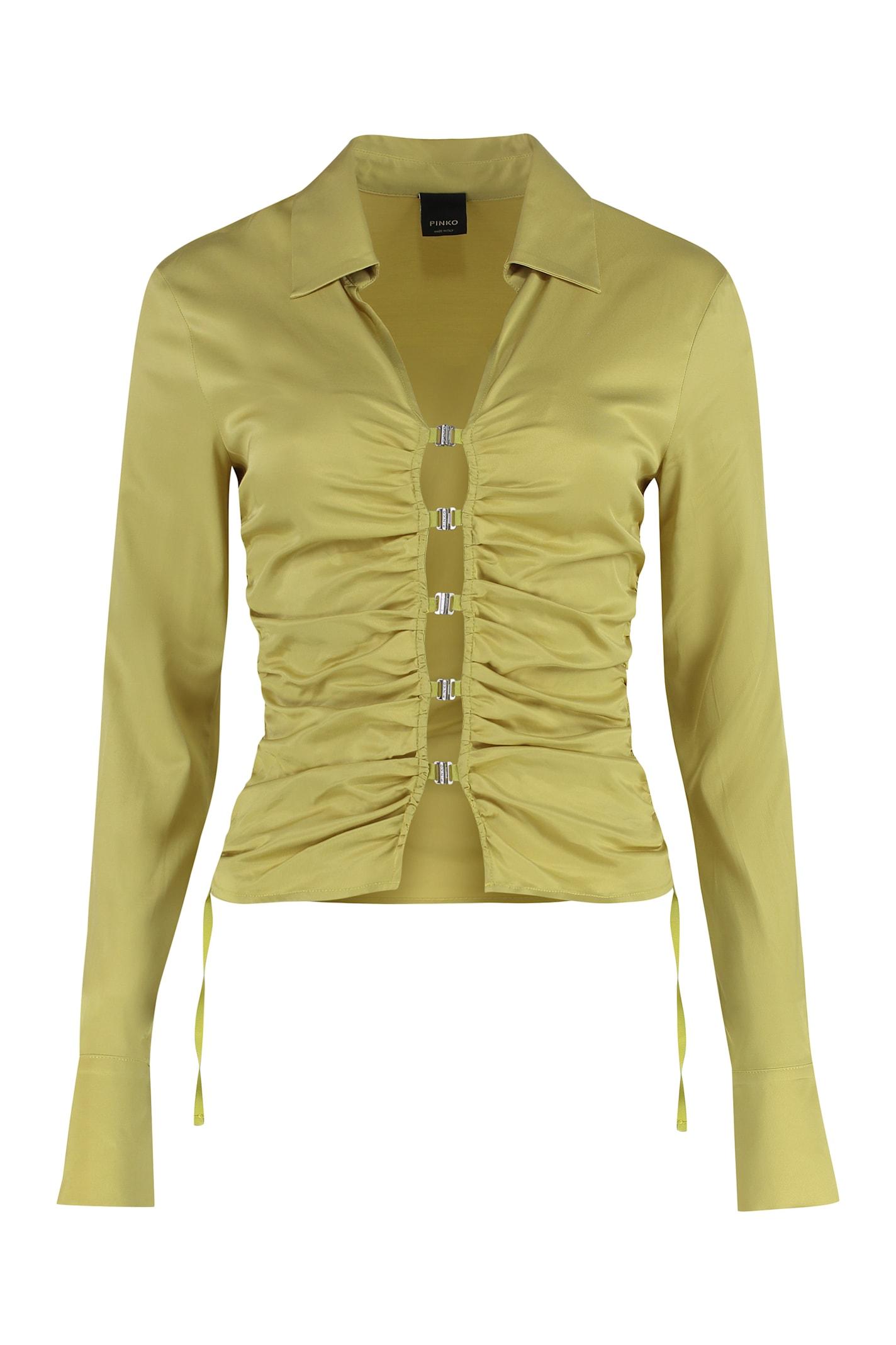 pinko caravan viscose jersey shirt