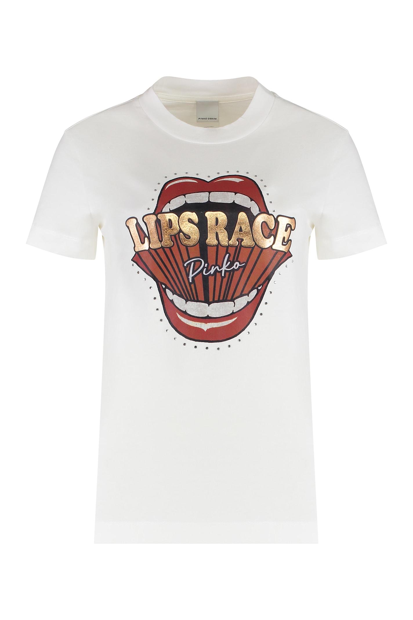 pinko cotton crew-neck t-shirt