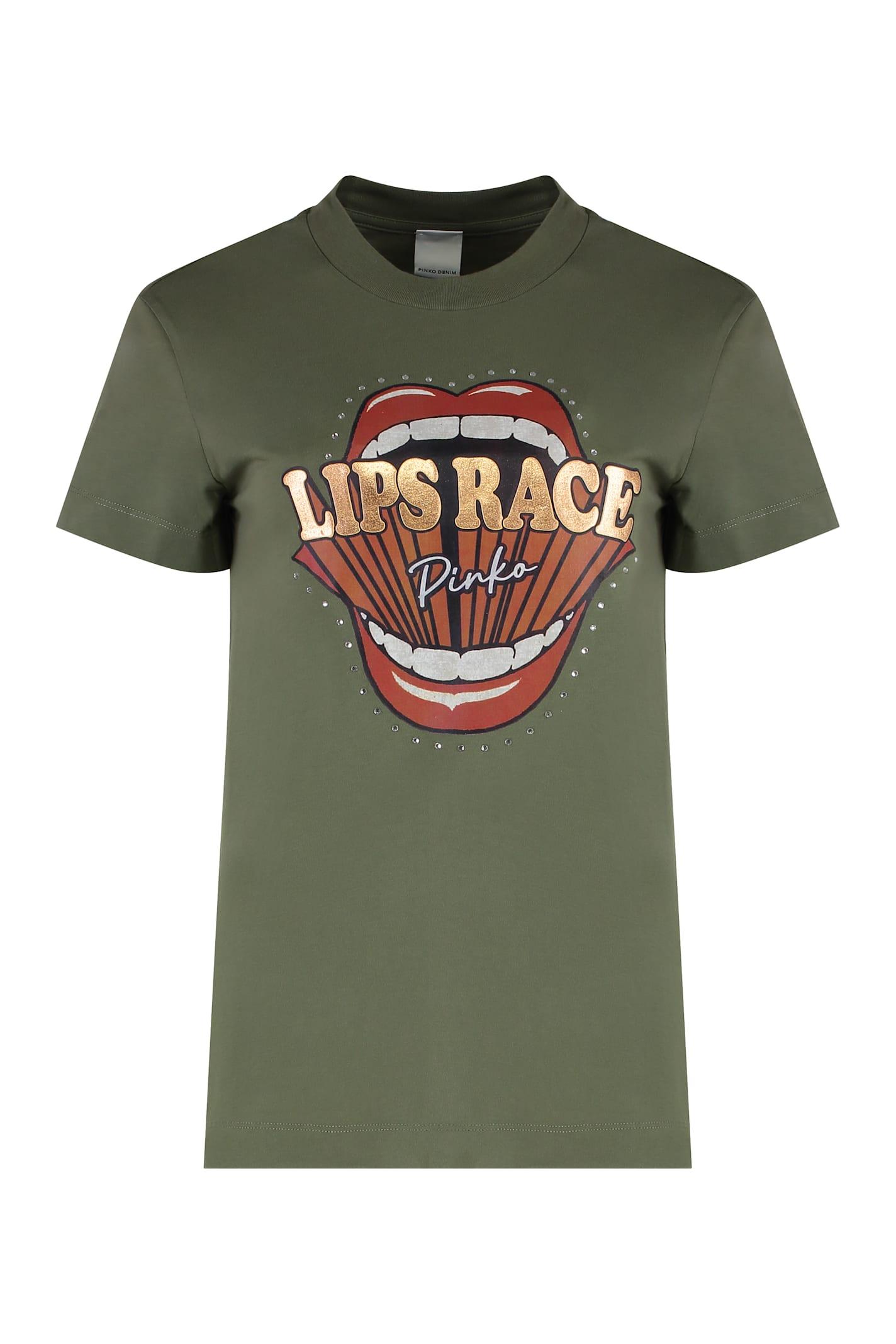 pinko cotton crew-neck t-shirt