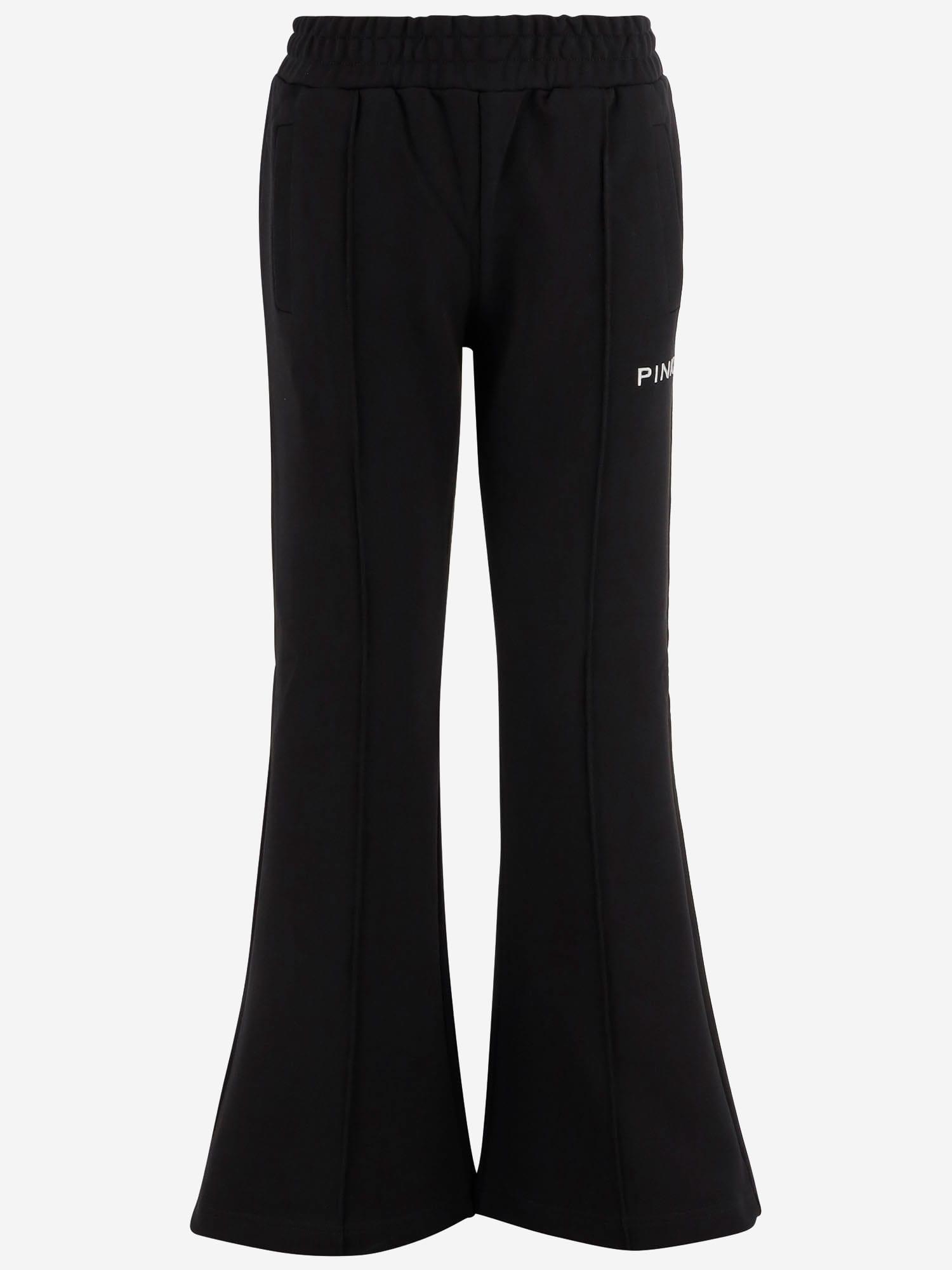 pinko cotton logo pants