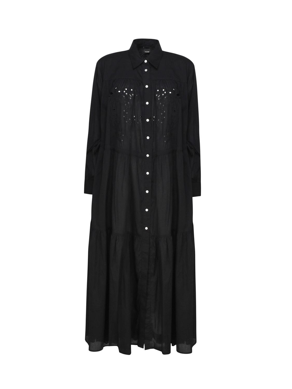 pinko cotton muslin shirt dress