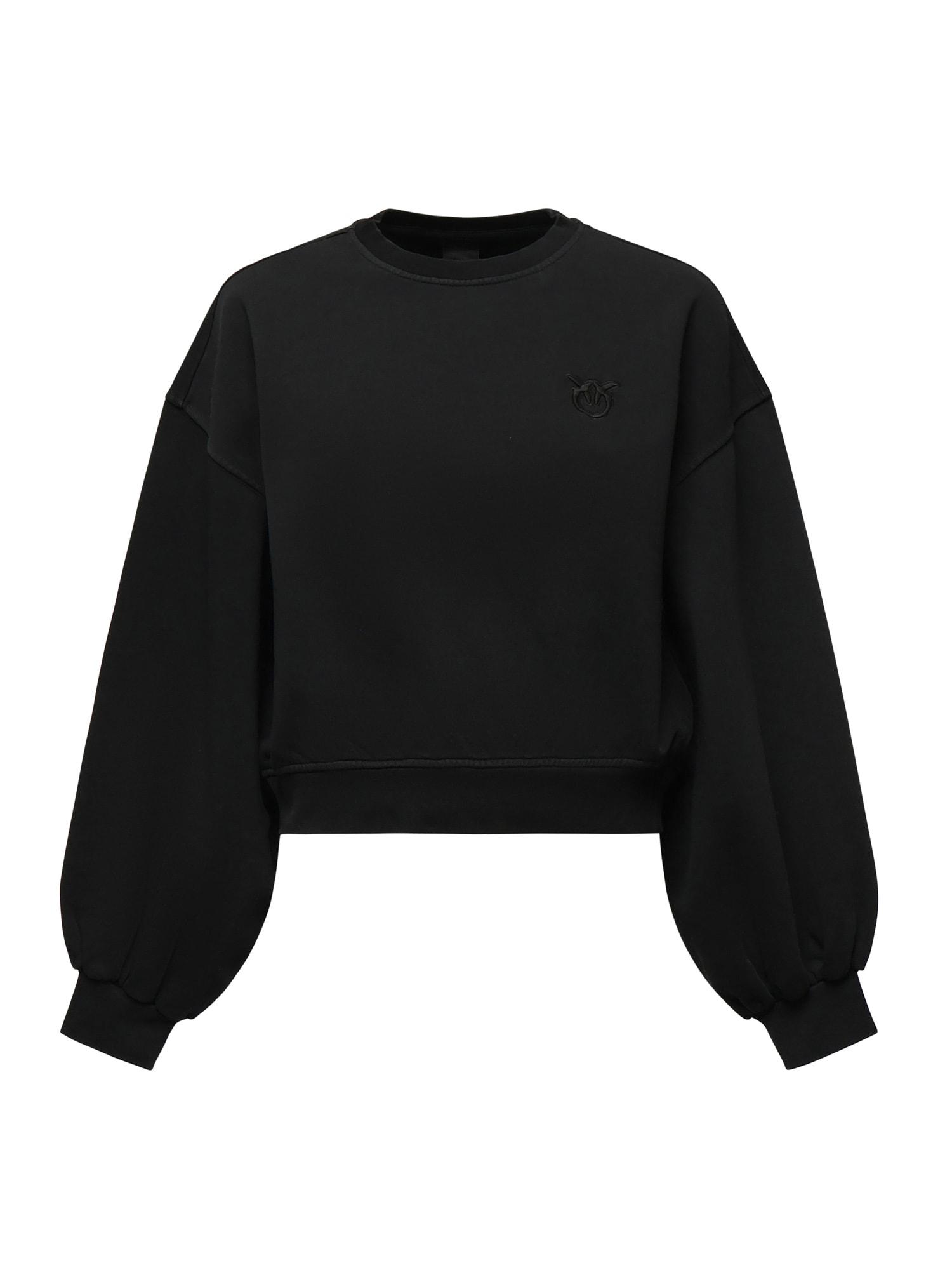 pinko cropped sweatshirt with logo