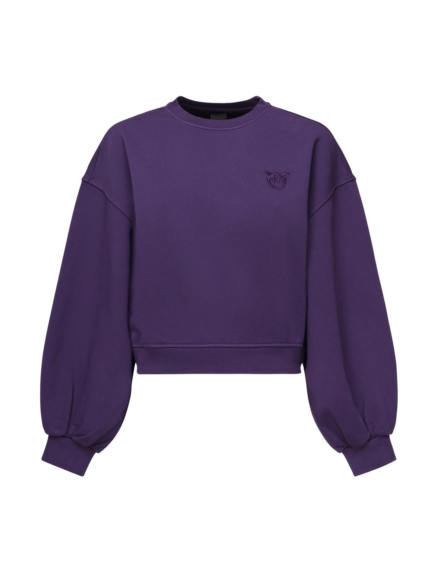 pinko cropped sweatshirt with logo