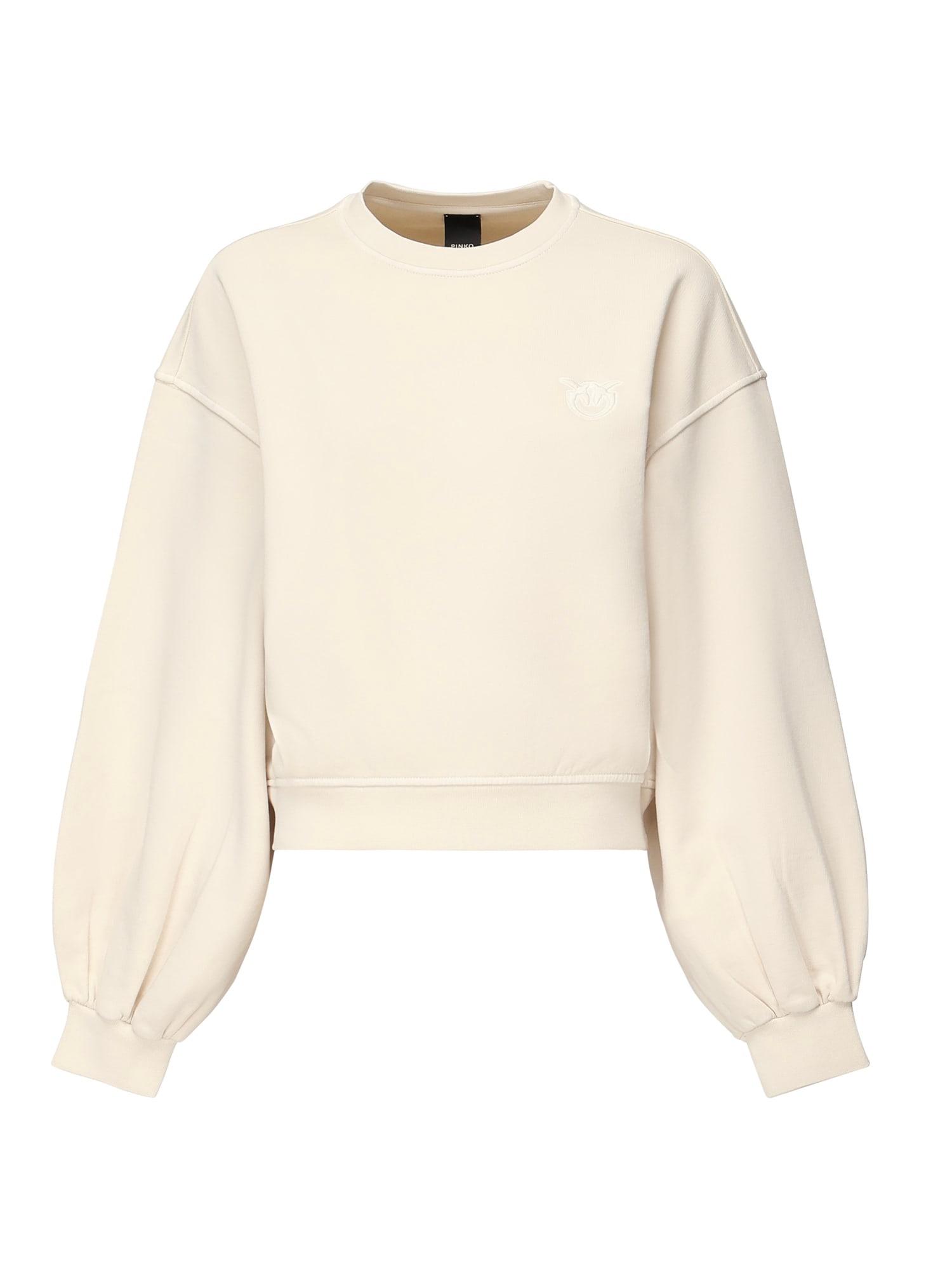 pinko cropped sweatshirt with logo