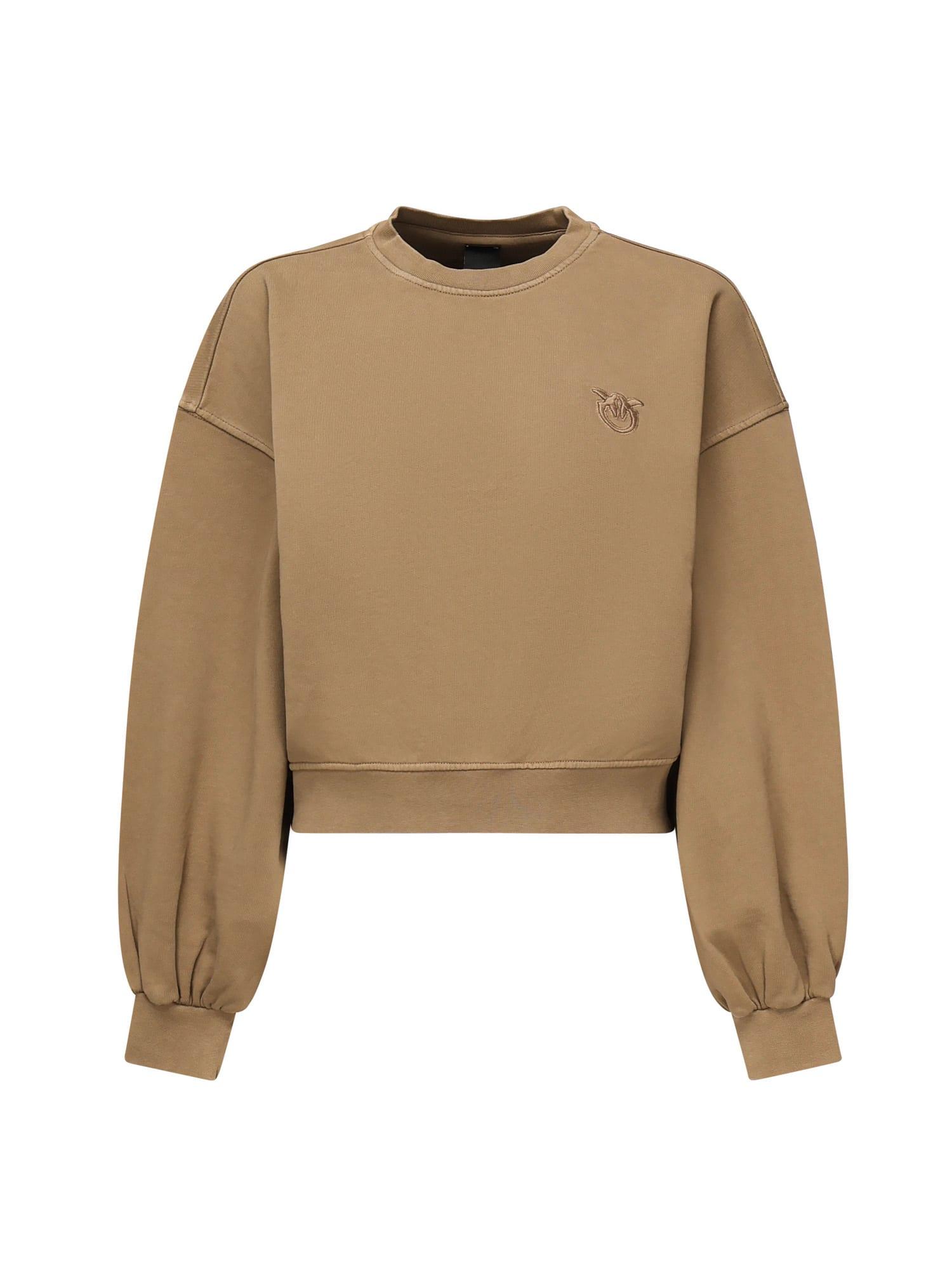 pinko cropped sweatshirt with logo