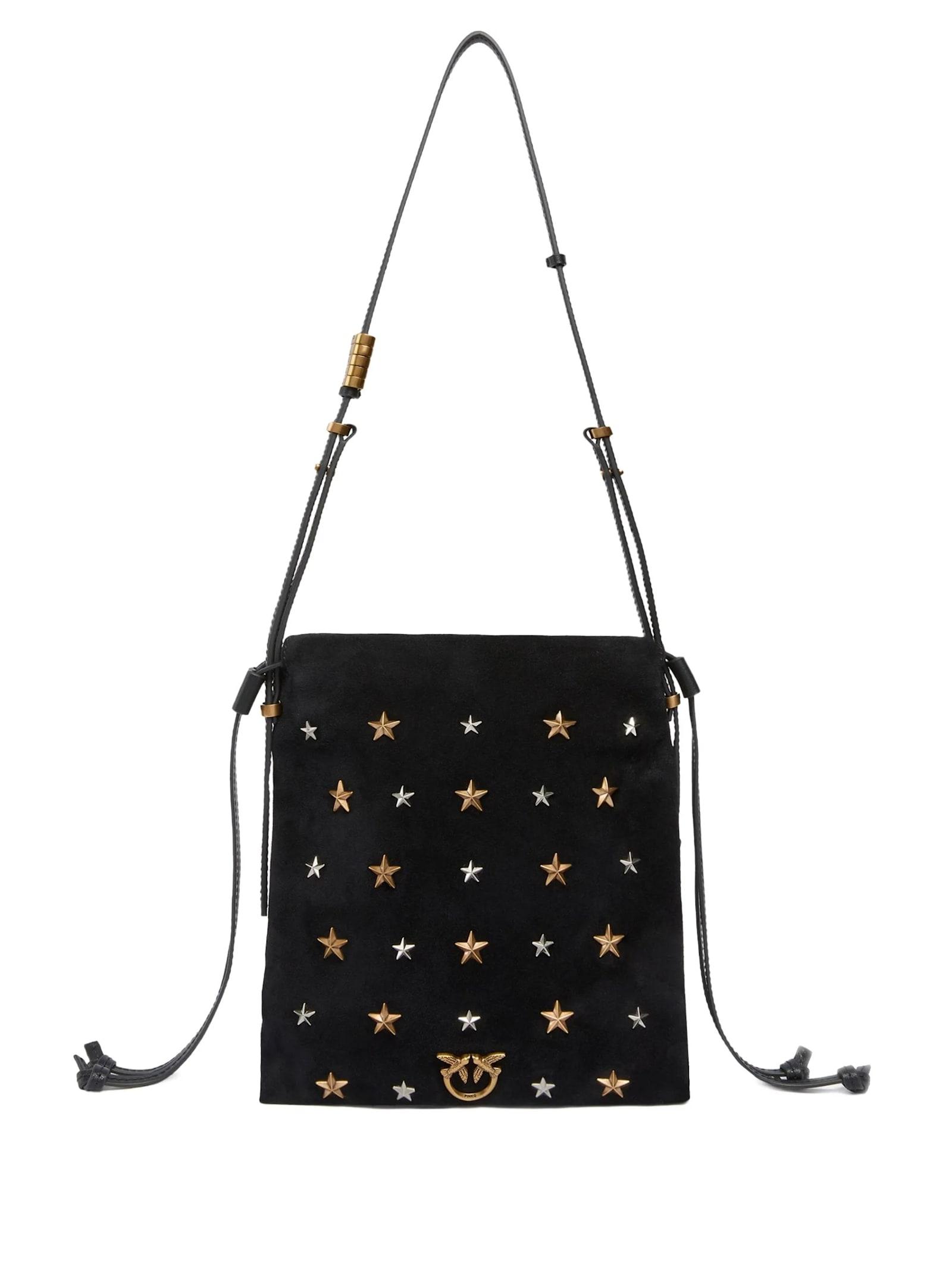 pinko crossbody bag with metal inserts