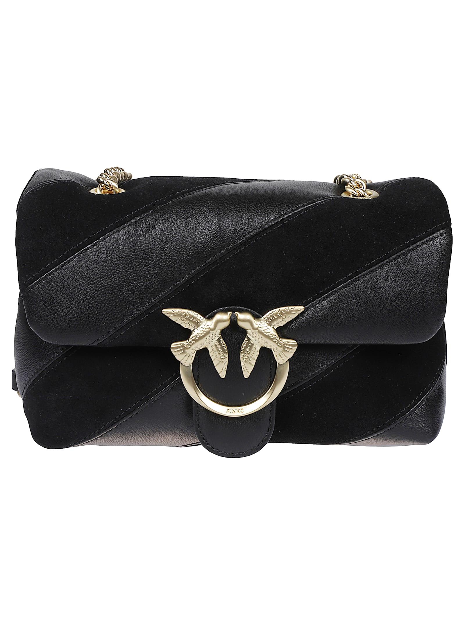 pinko crossbody bag with metal logo