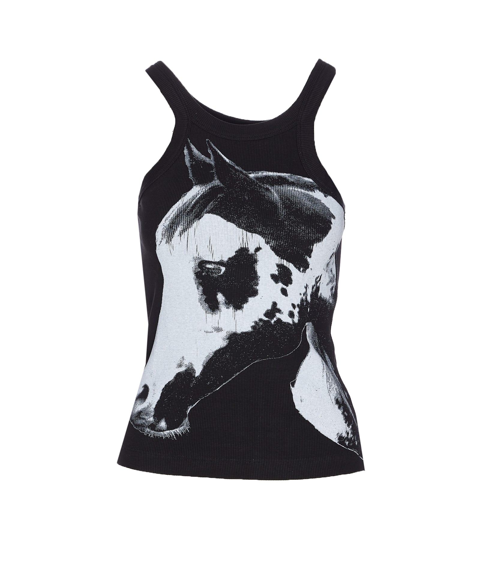 pinko curly tank top