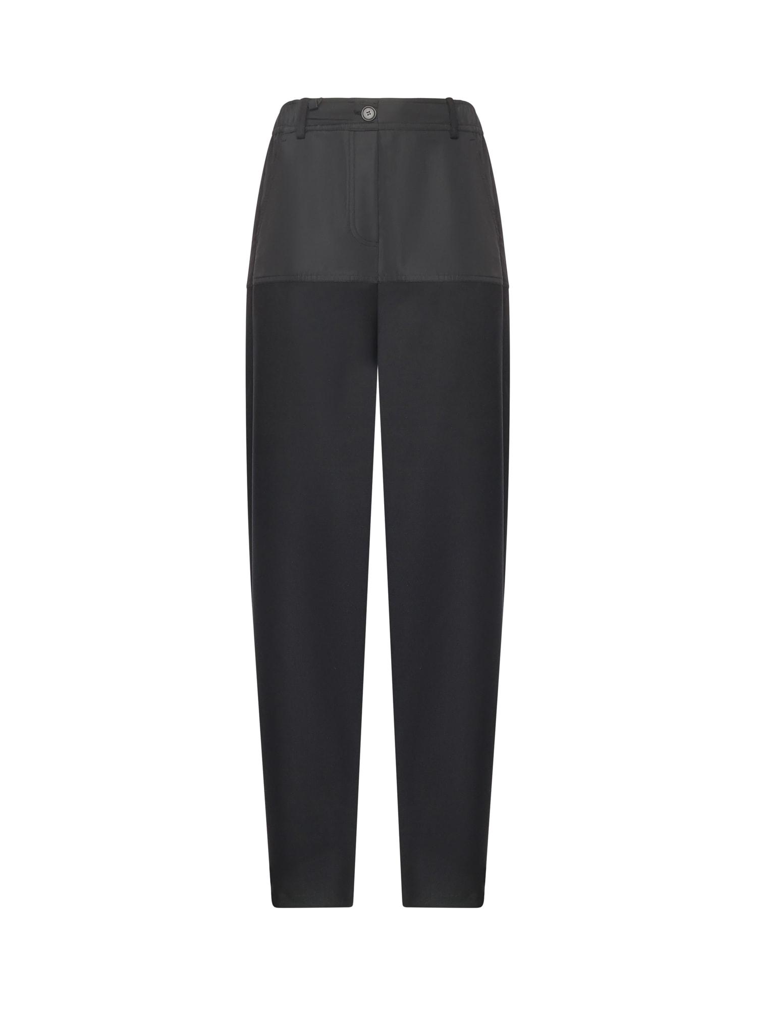 pinko double-fabric trousers