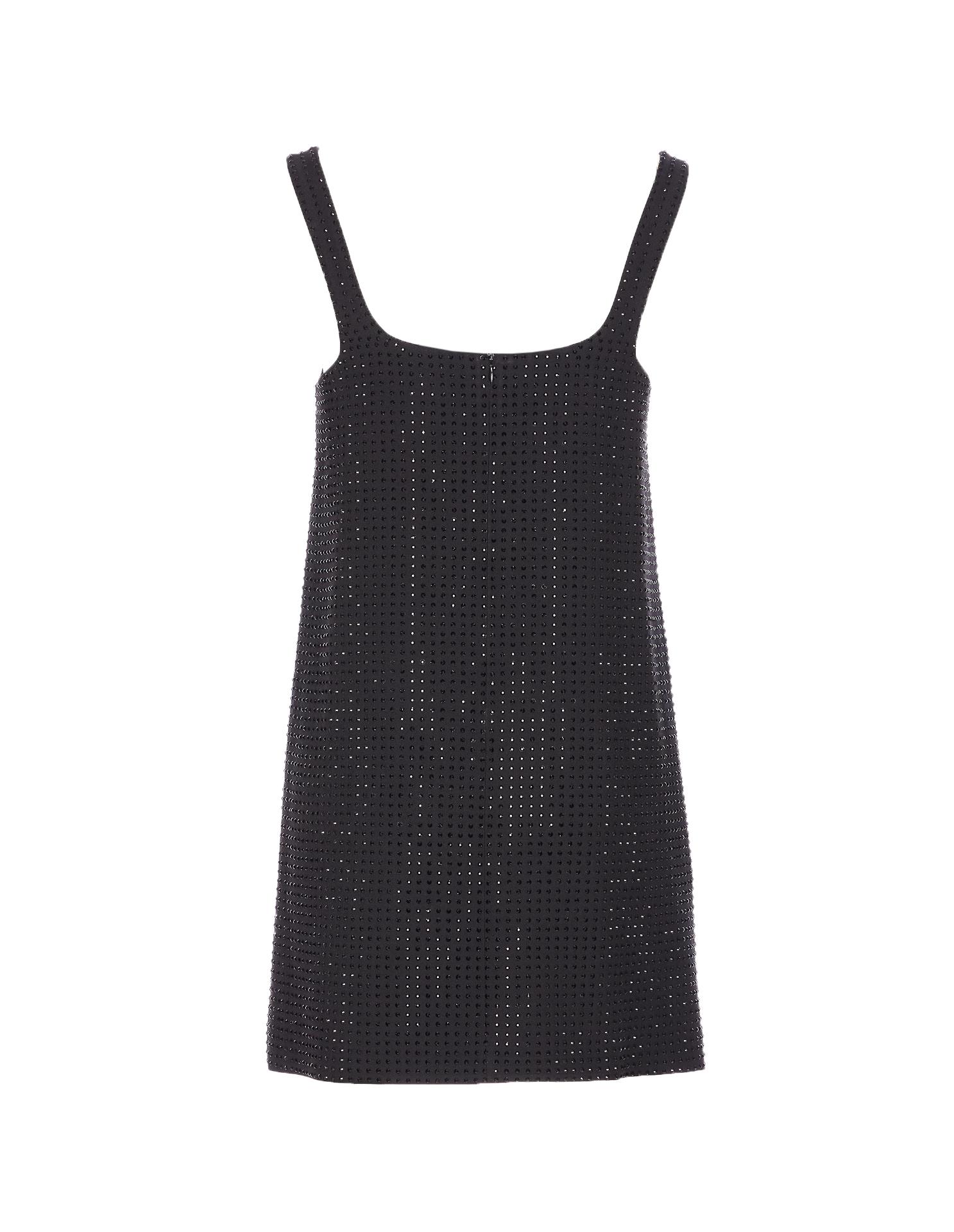 pinko dresses black polyester - women