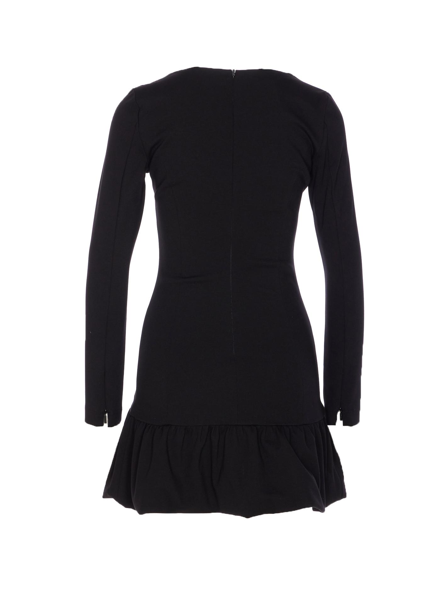 pinko dresses black viscose - women