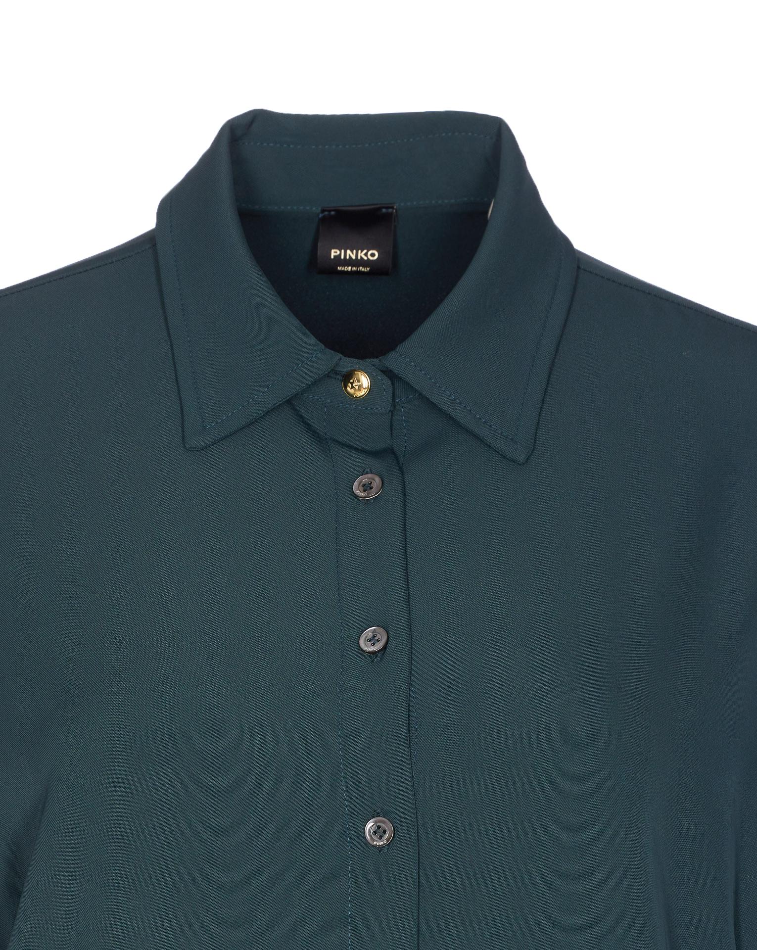 pinko dresses green polyester - women