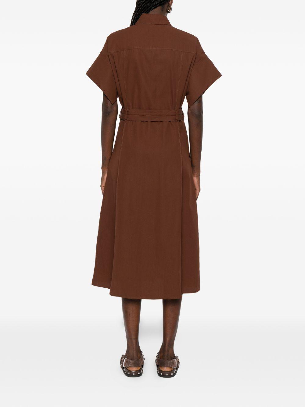 pinko dresses marrone terra - women