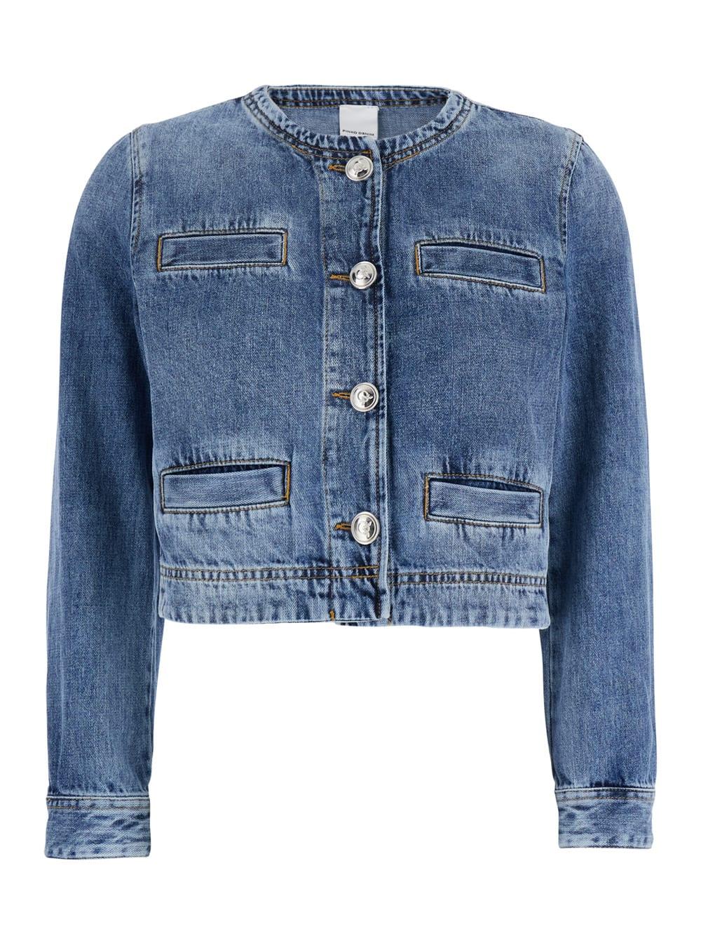 pinko durban denim jacket