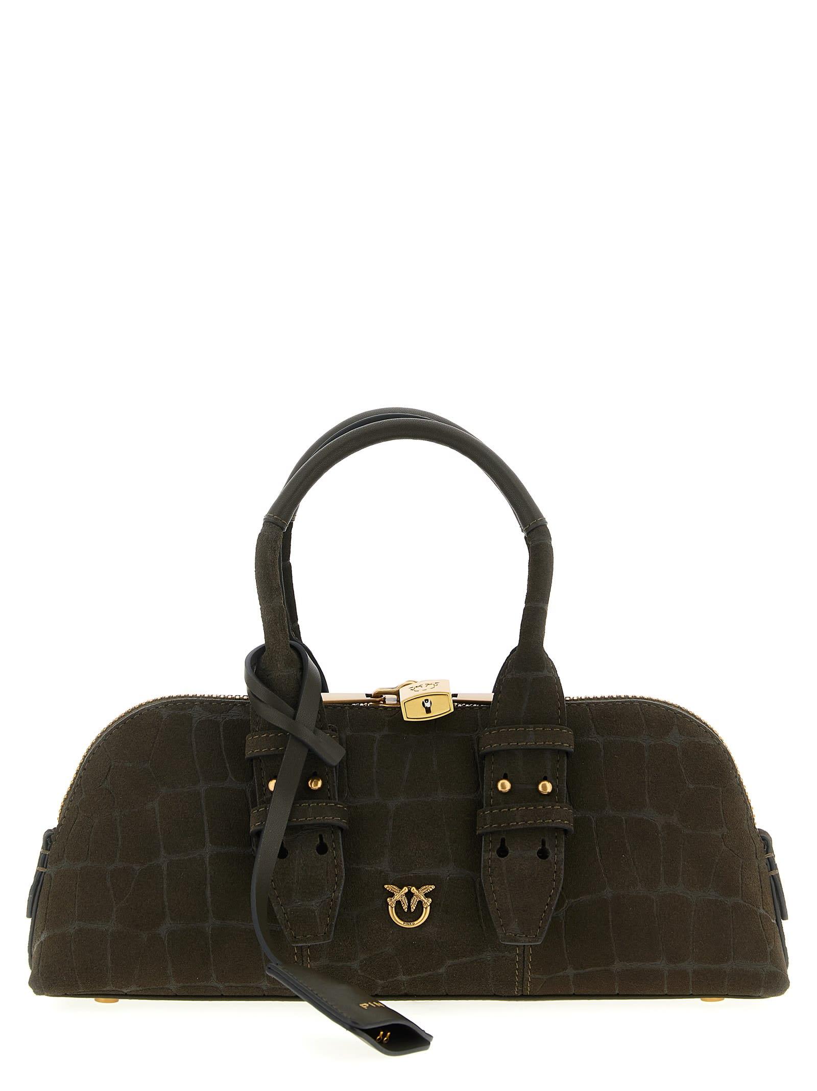 pinko escape baguette small handbag