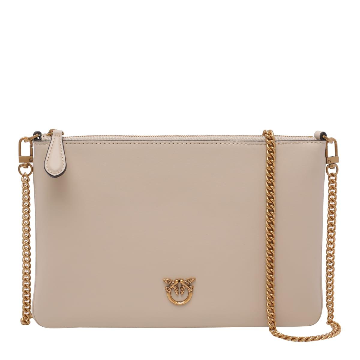 pinko flat classic crossbody bag