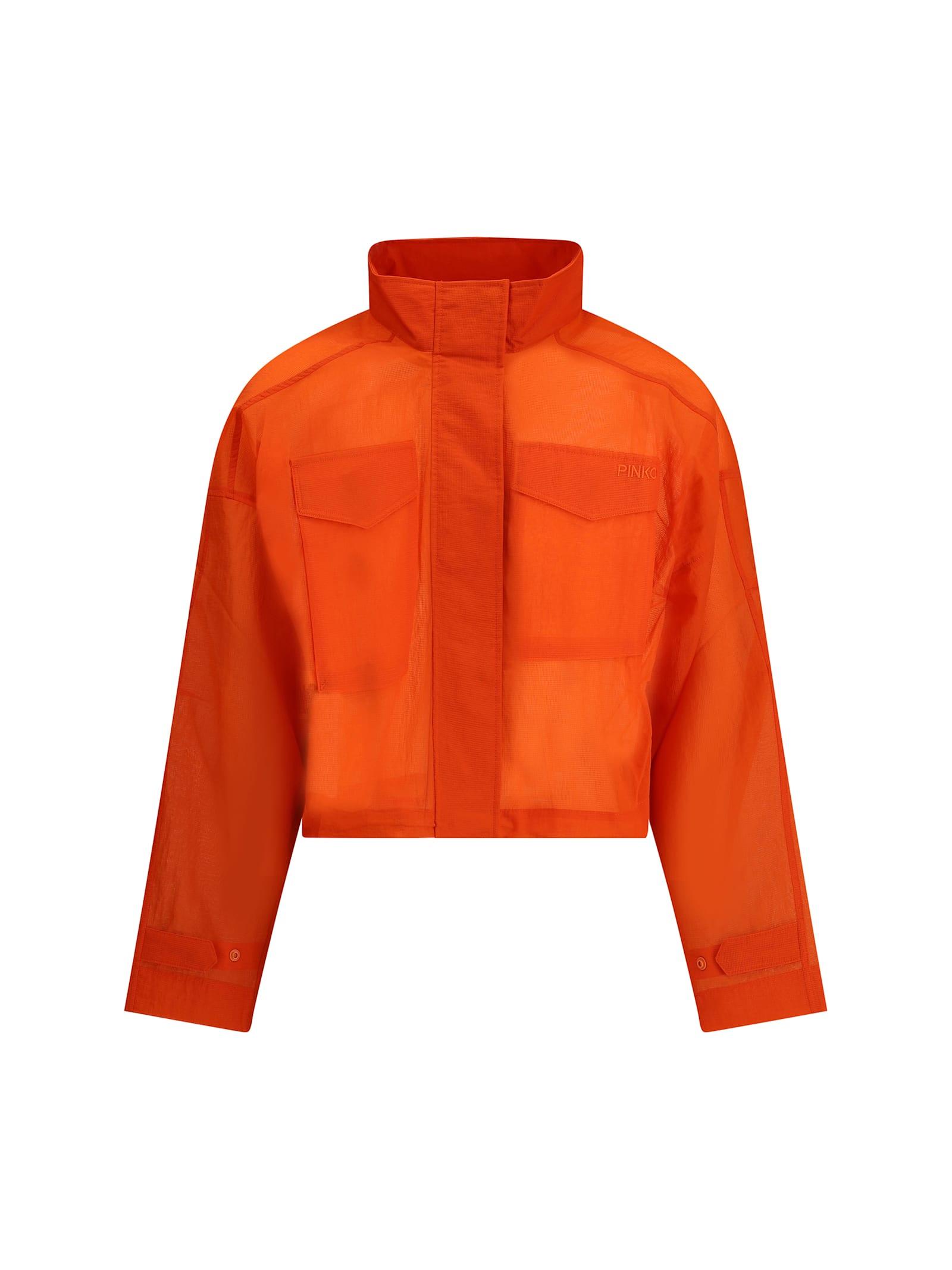 pinko fluo cropped jacket