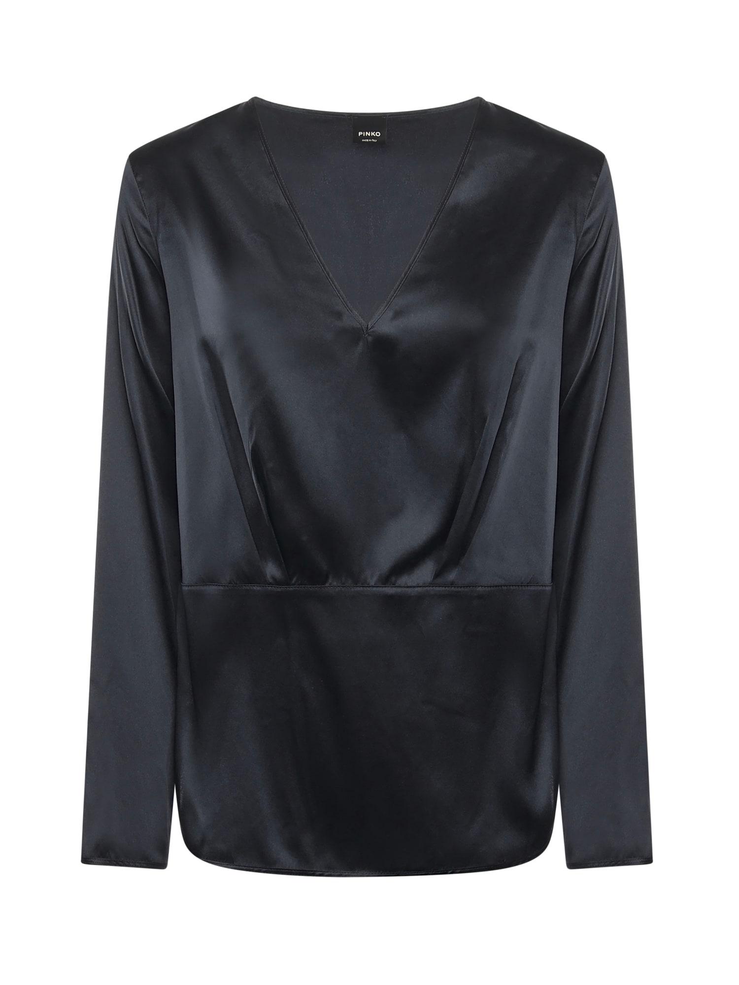 pinko frisella satin blouse