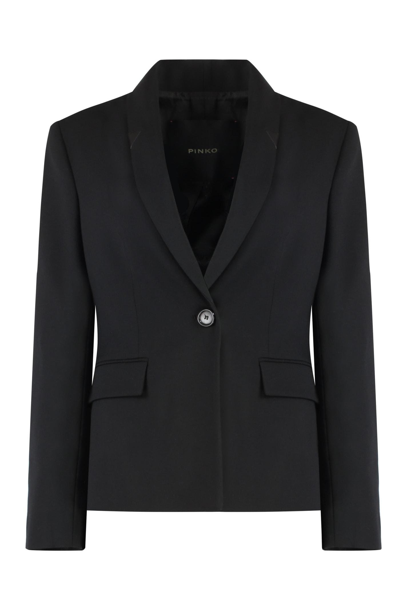 pinko giappone single-breasted one button jacket
