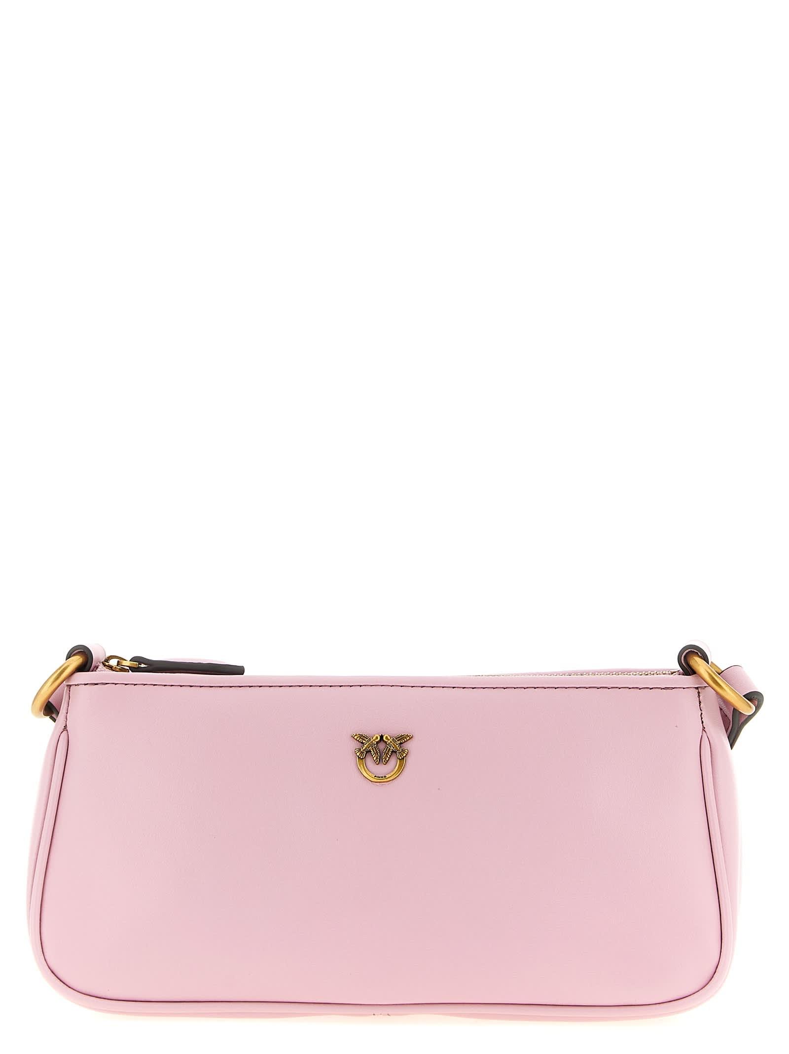 pinko half moon mini crossbody bag