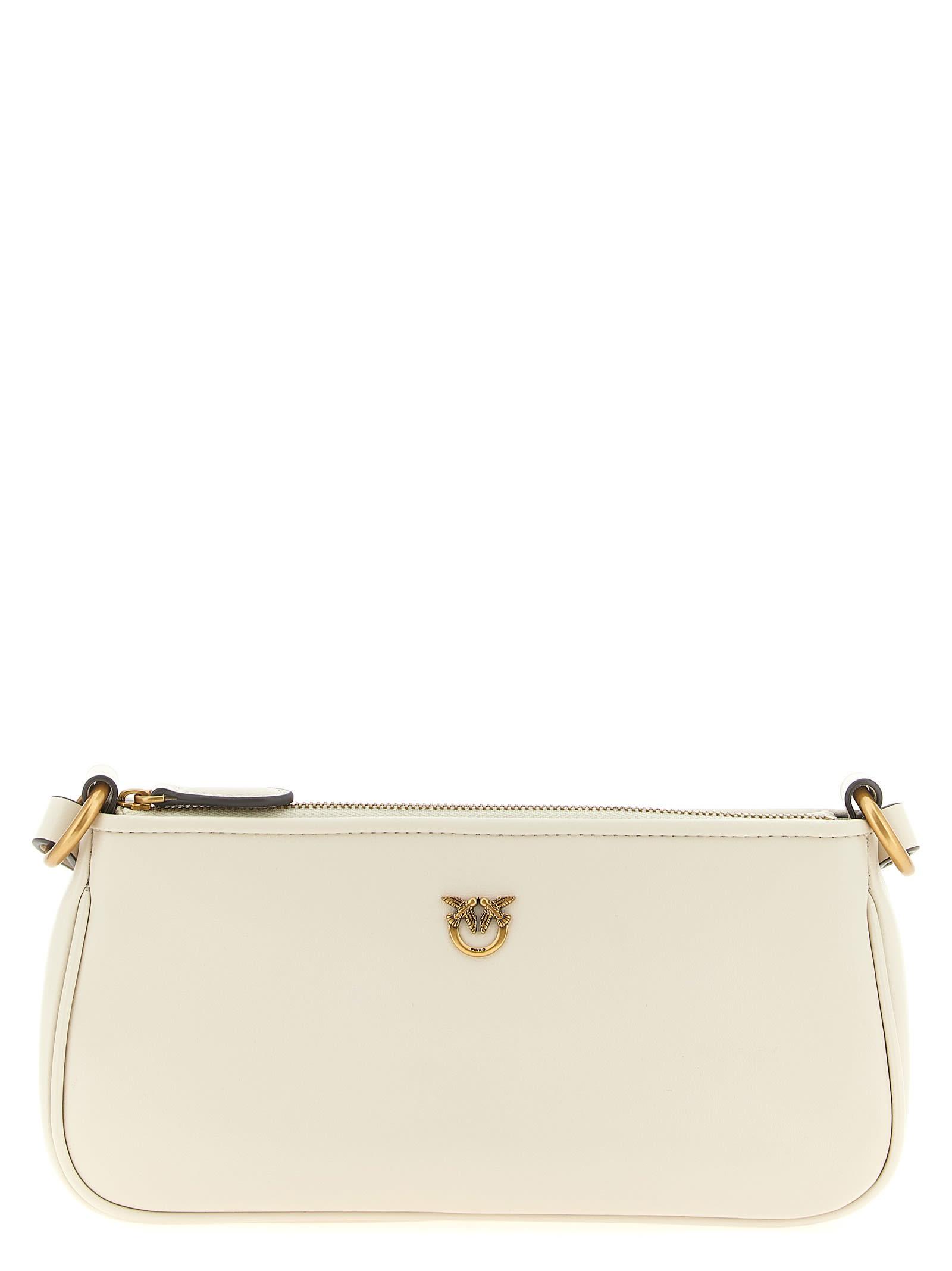 pinko half moon mini crossbody bag