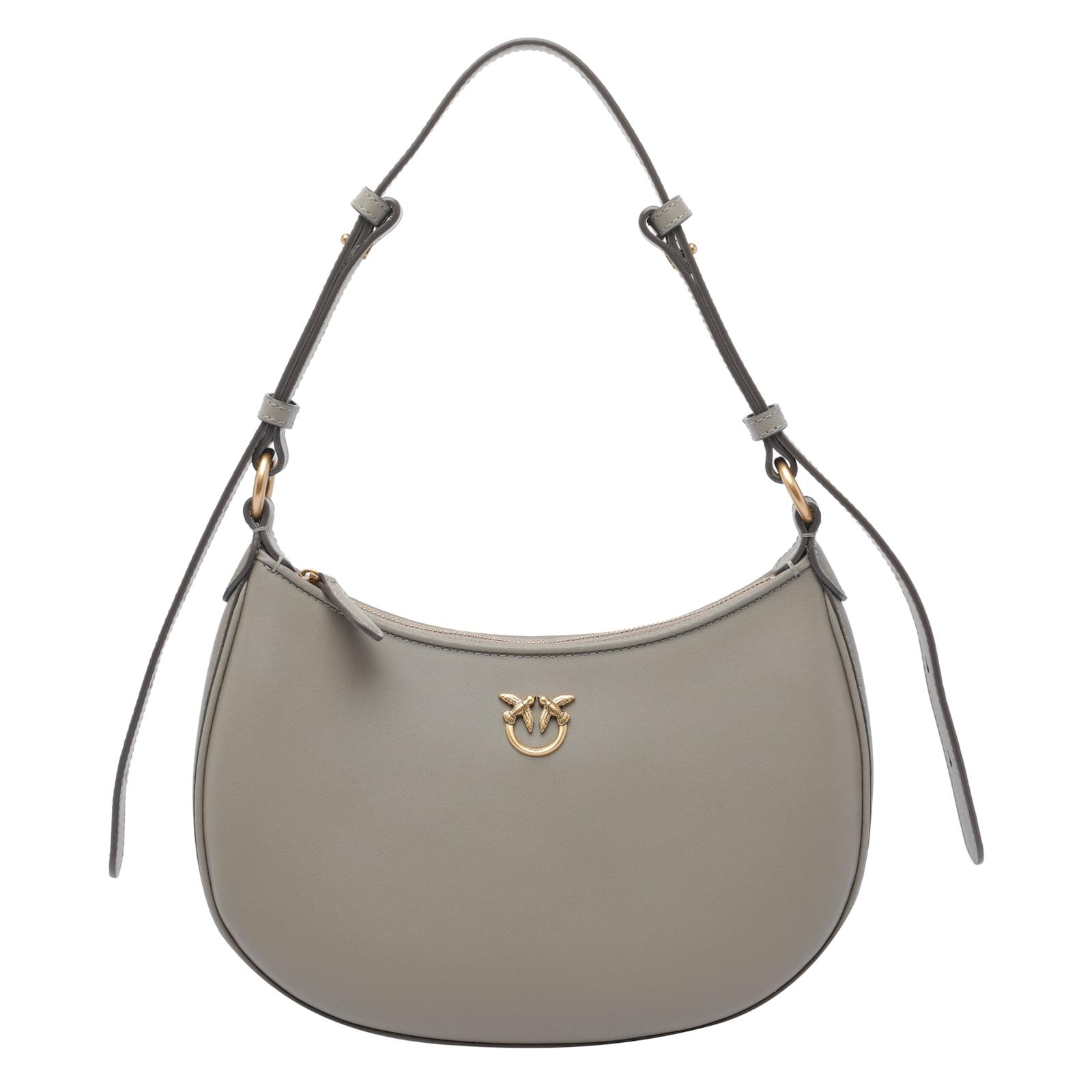 pinko half moon simply shoulder bag