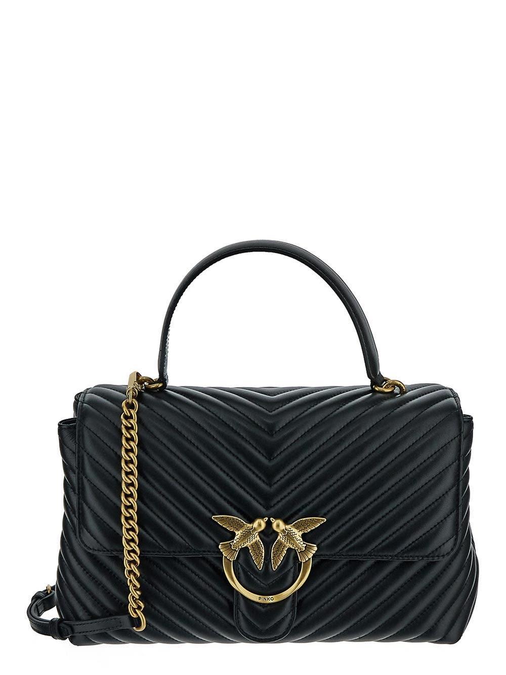 pinko hand bag big lady love bag puff chevron