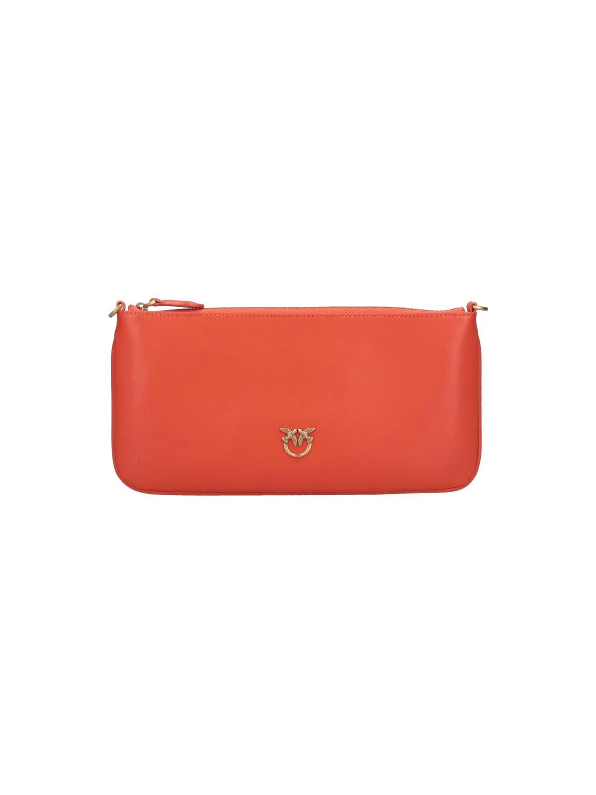 pinko horizontal flat crossbody bag