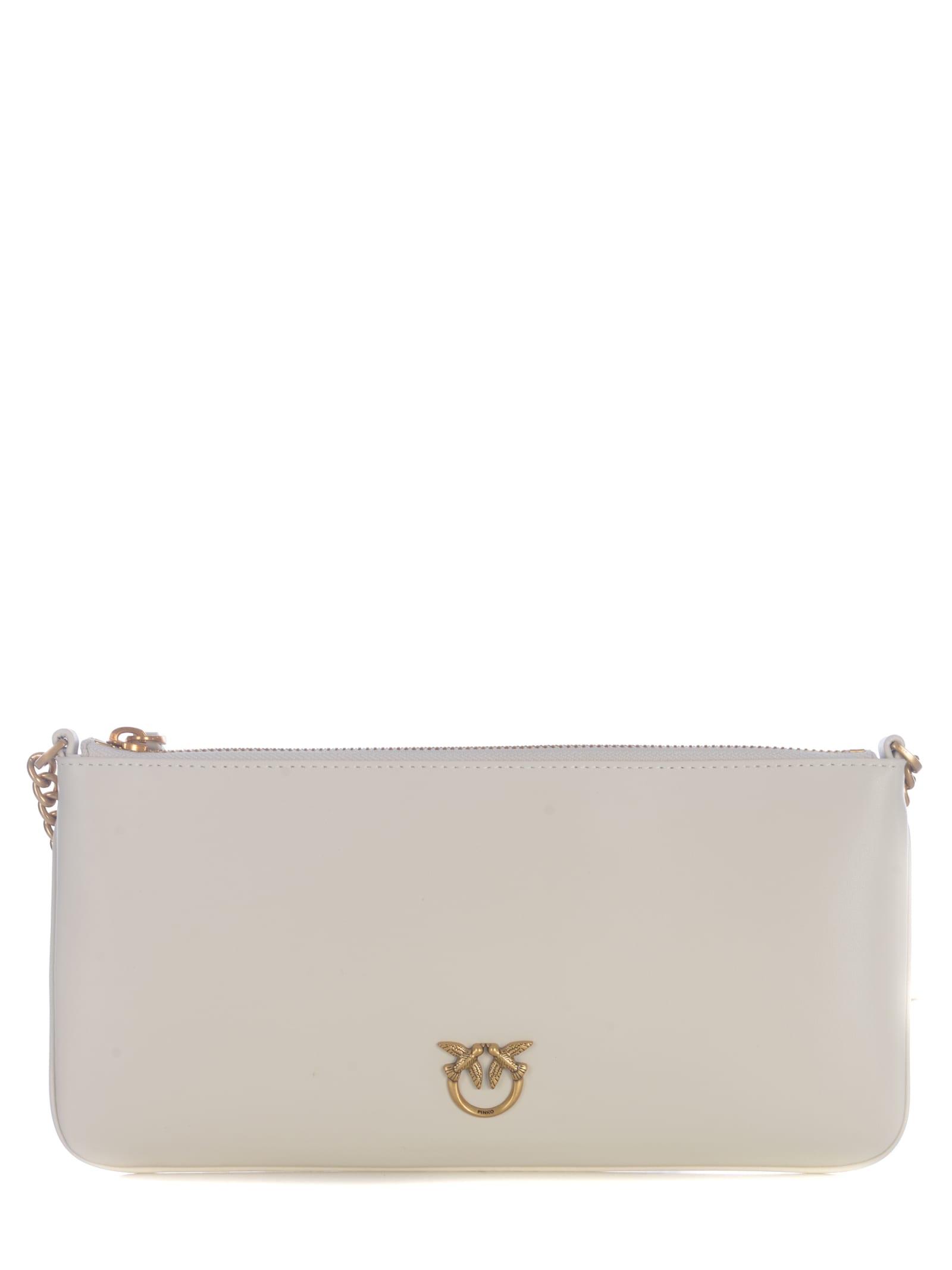 pinko horizontal flat love simply bag