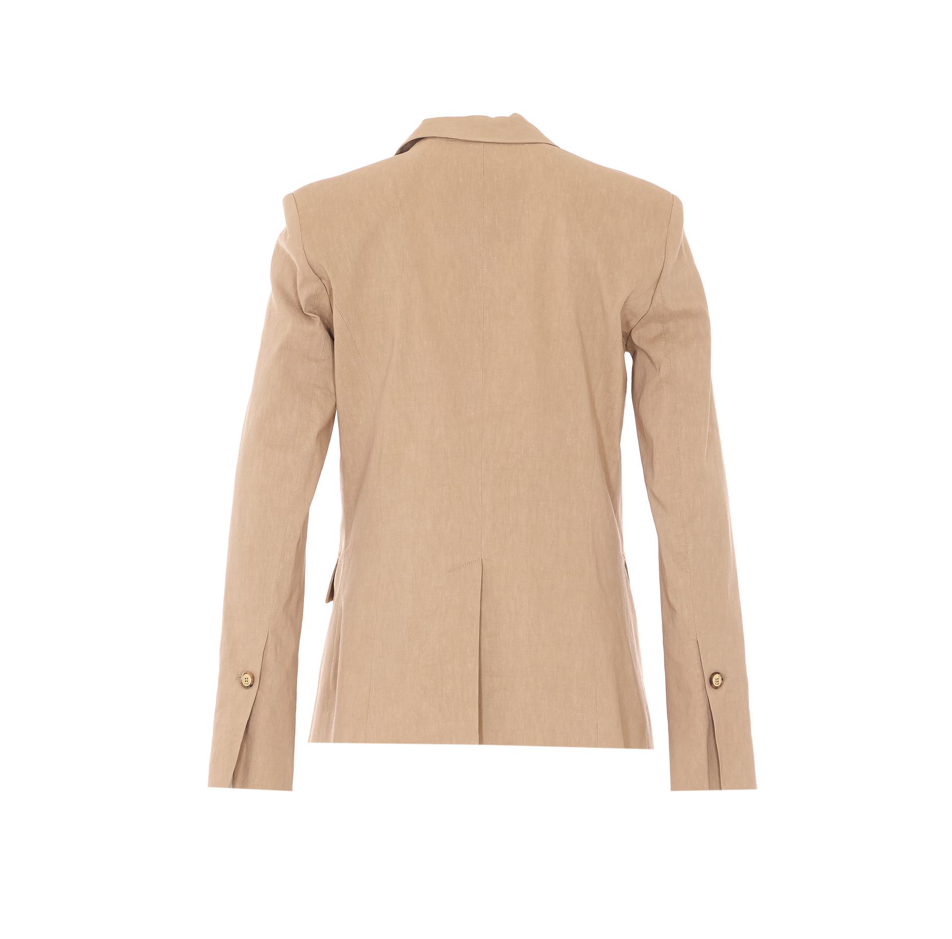 pinko jackets beige linen - women
