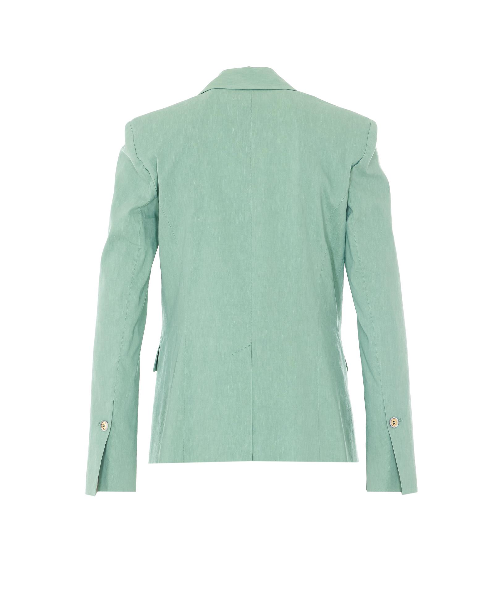 pinko jackets green linen - women