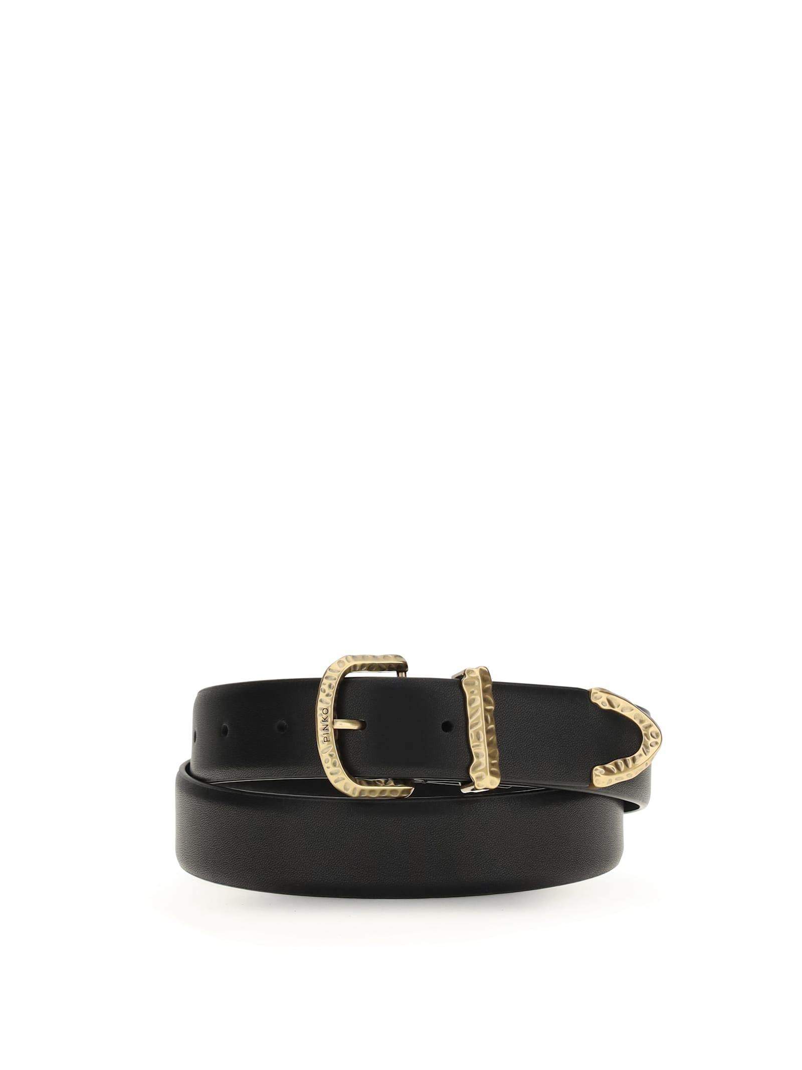 pinko leather belt