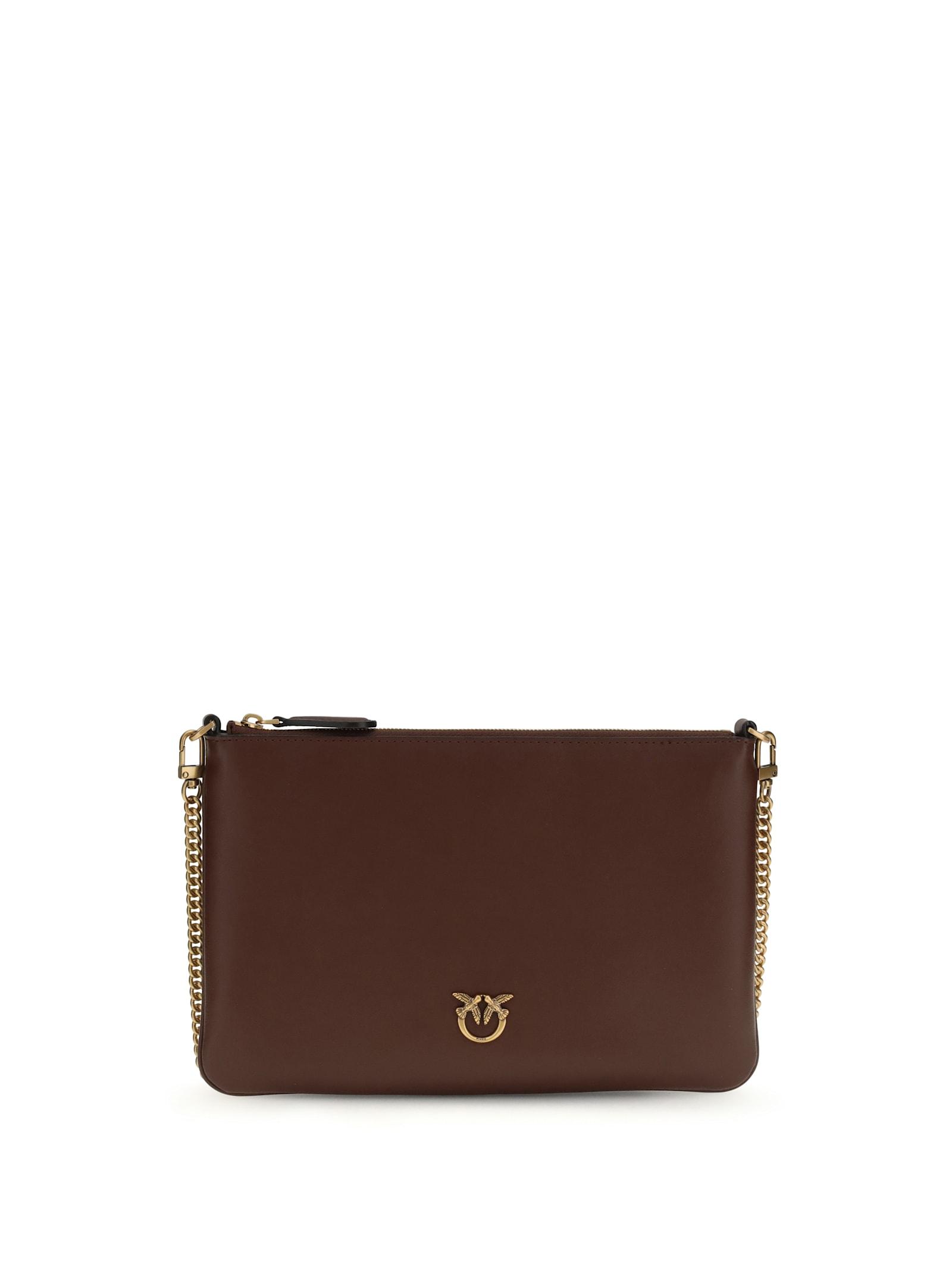 pinko leather shoulder bag