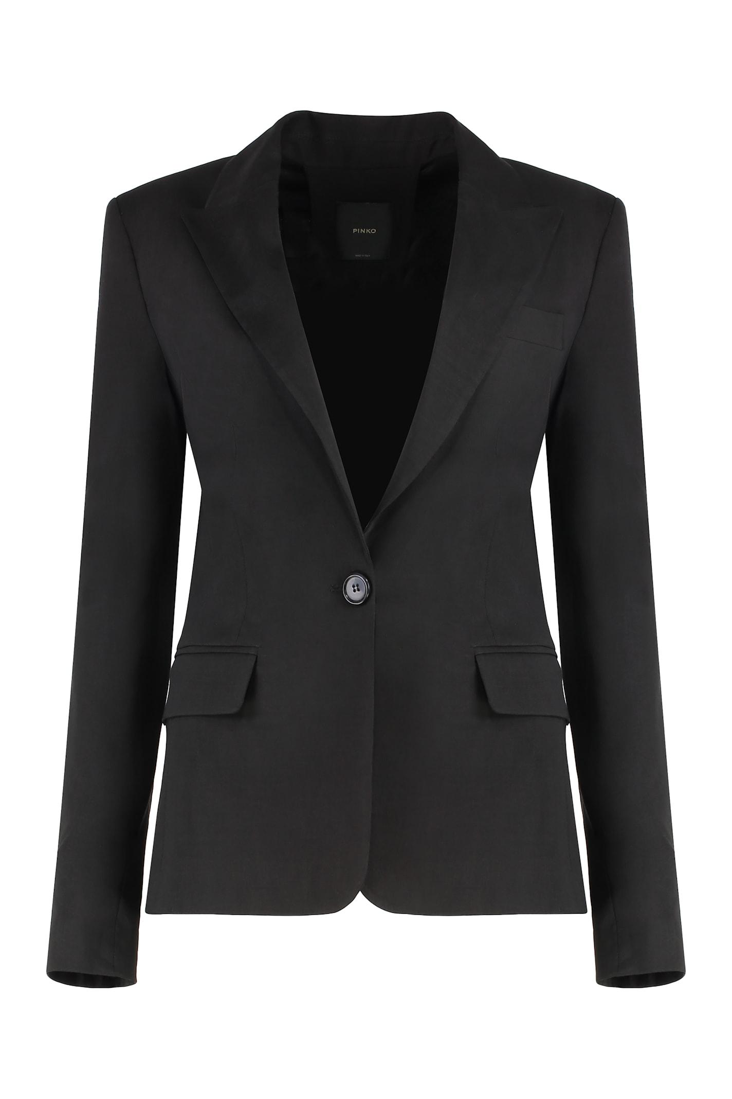 pinko linen blazer