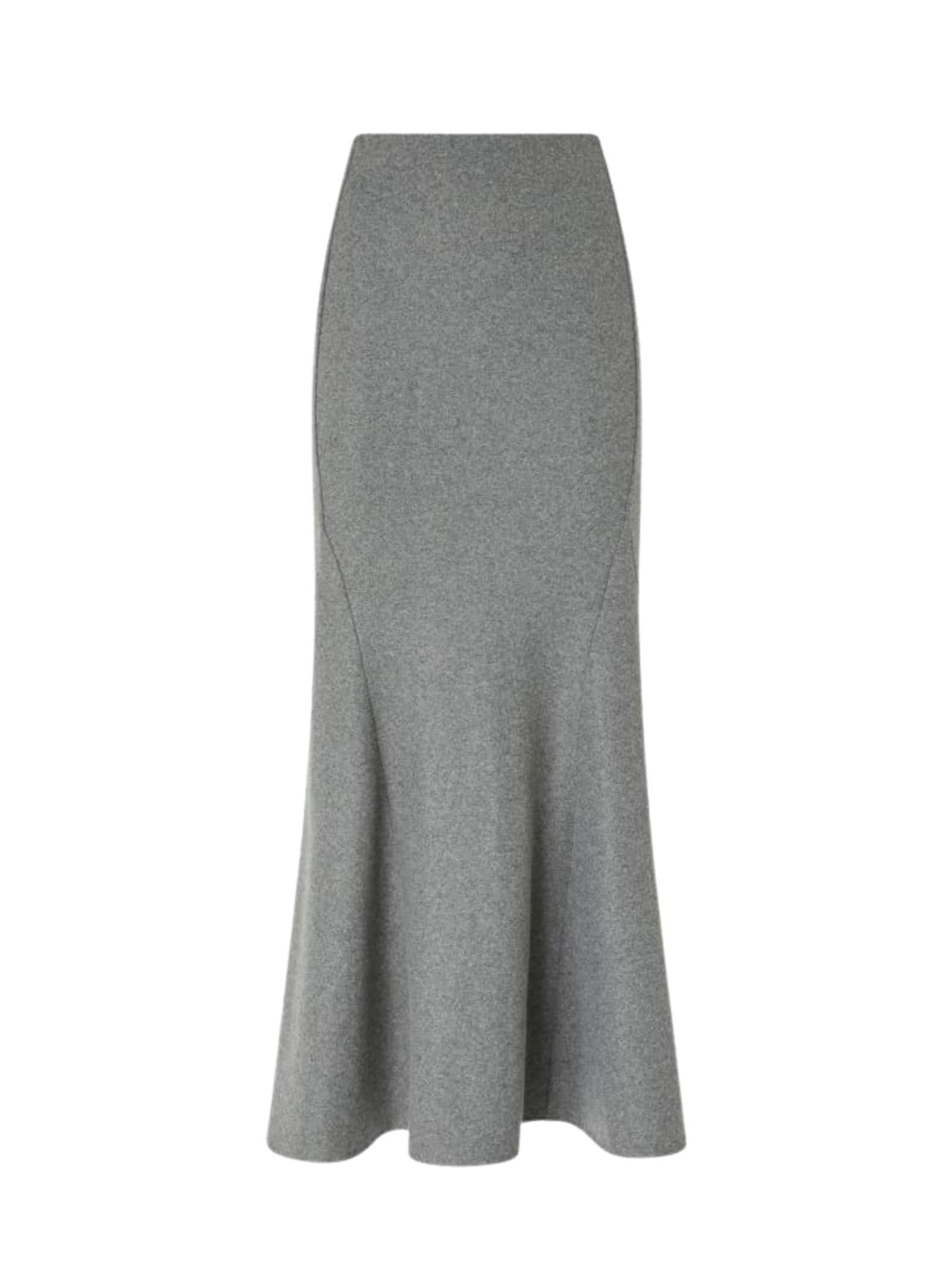 pinko long flared skirt