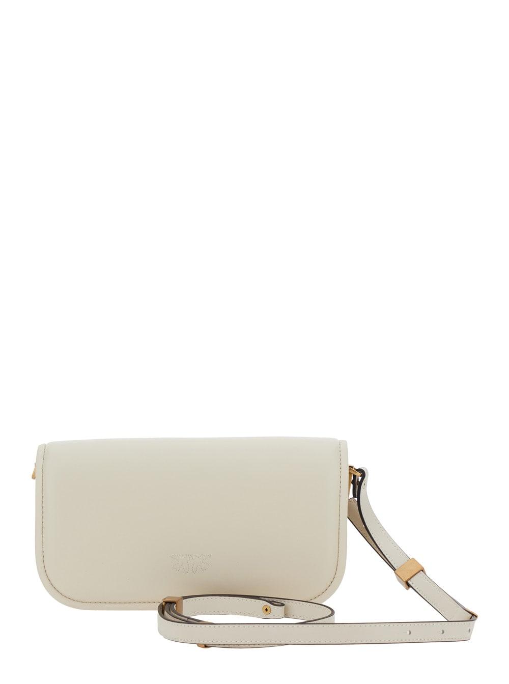 pinko love bag box shoulder bag in nappa leather