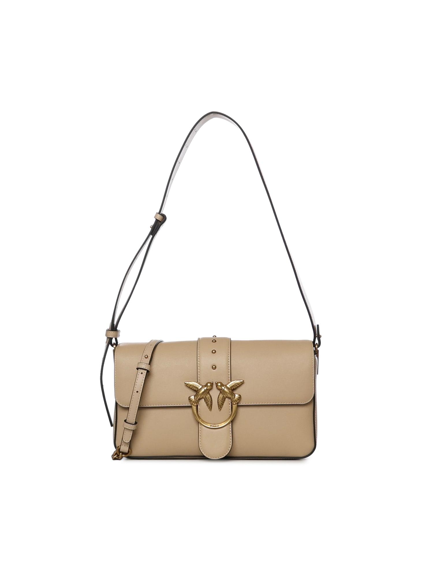 pinko love bag medium leather shoulder bag