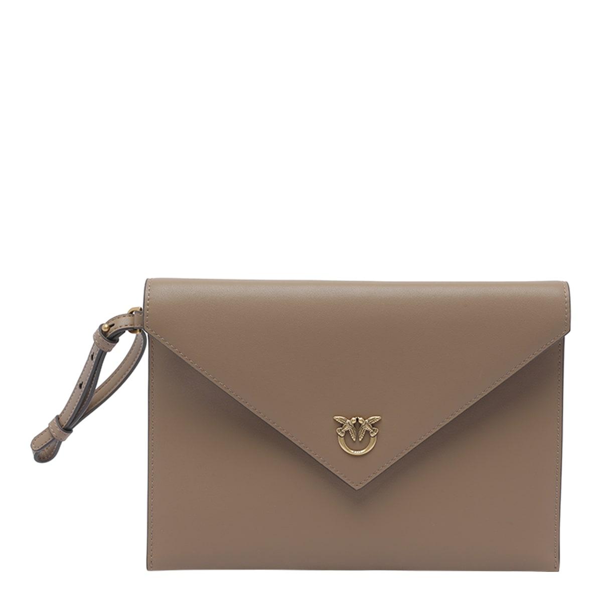 pinko love birds flat pochette