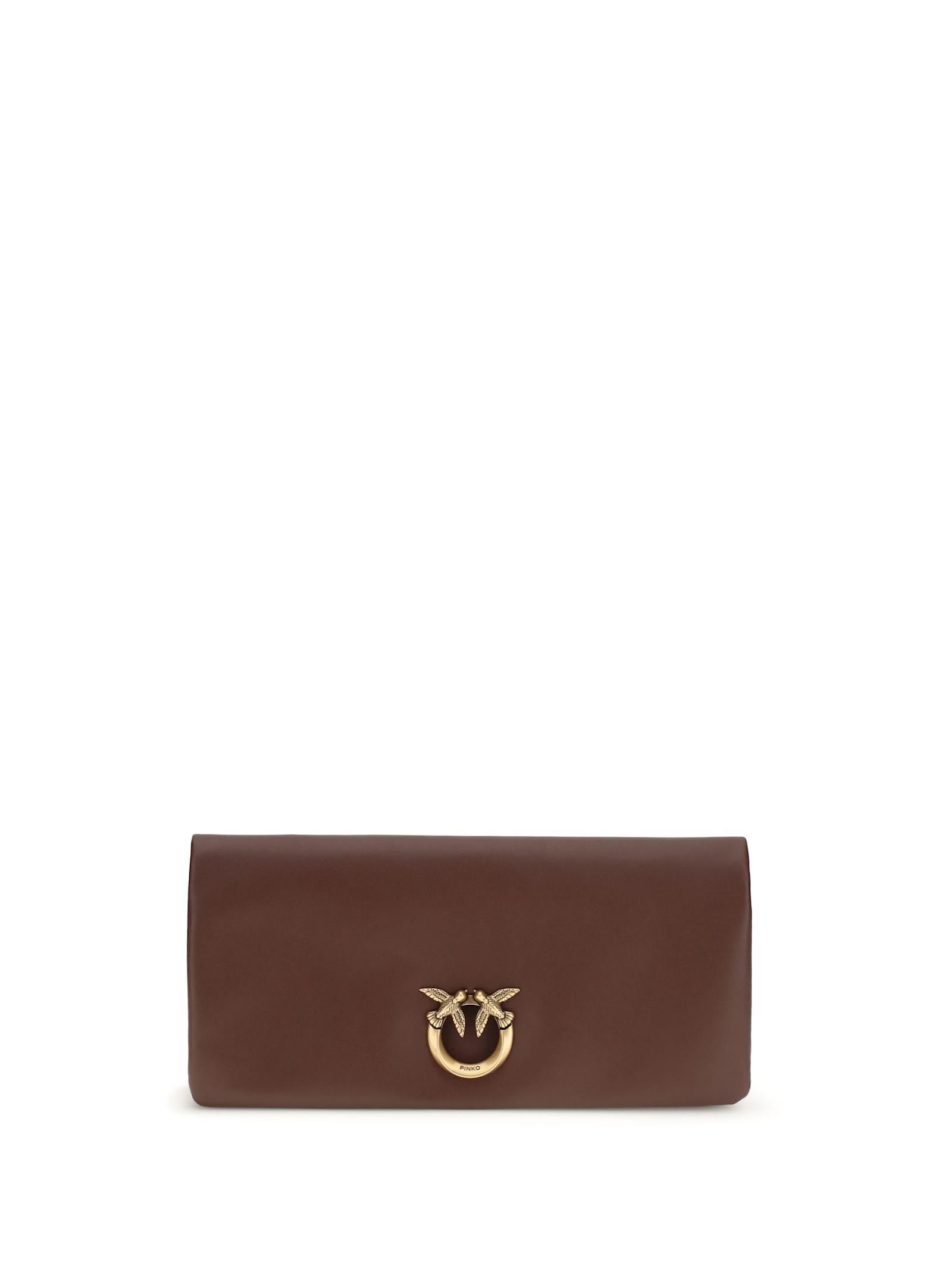 pinko love medium clutch bag