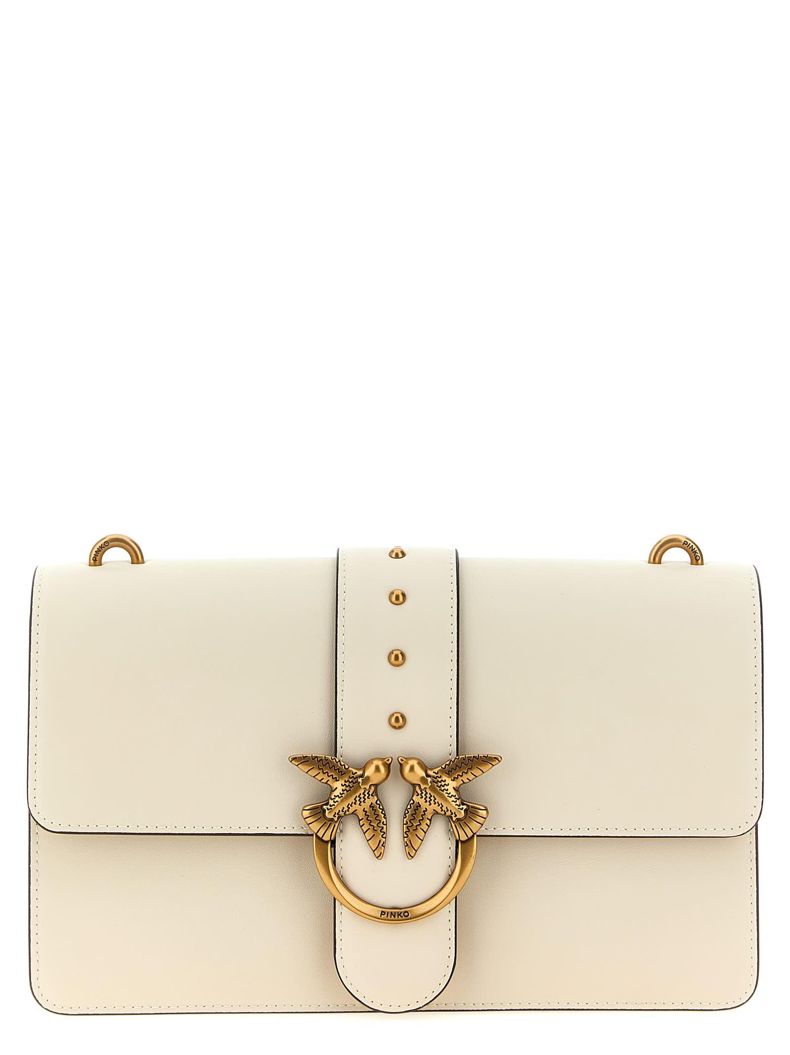 pinko love one classic crossbody bag