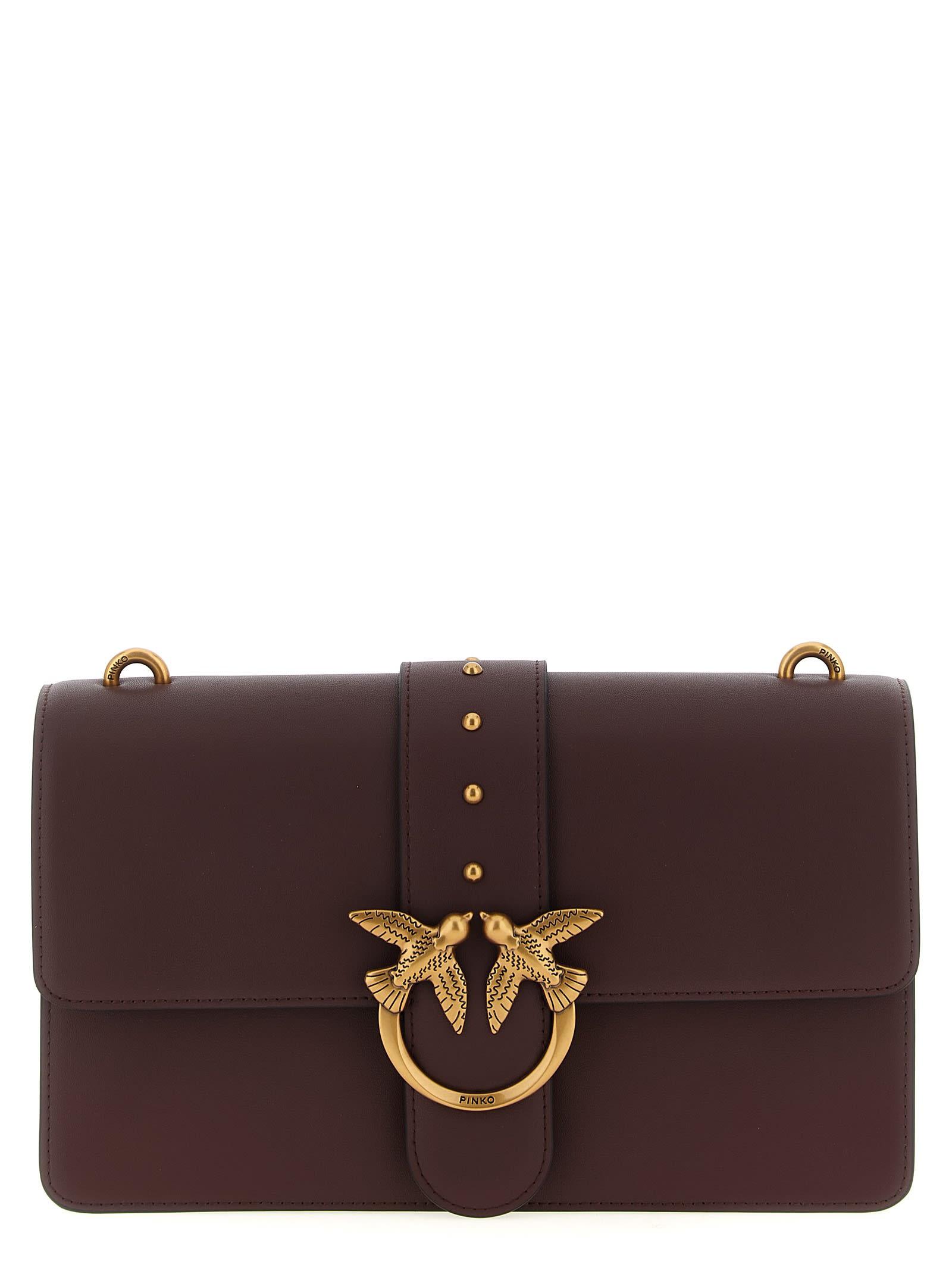 pinko love one classic crossbody bag