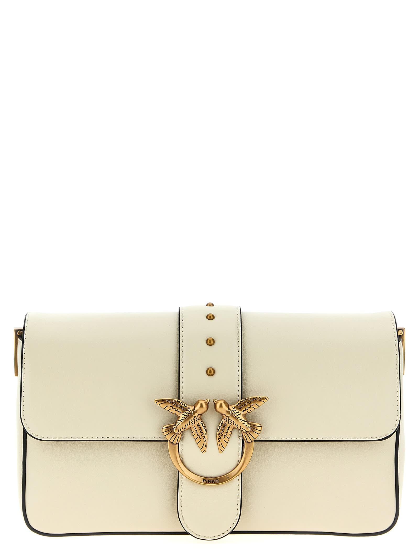 pinko love one classic crossbody bag