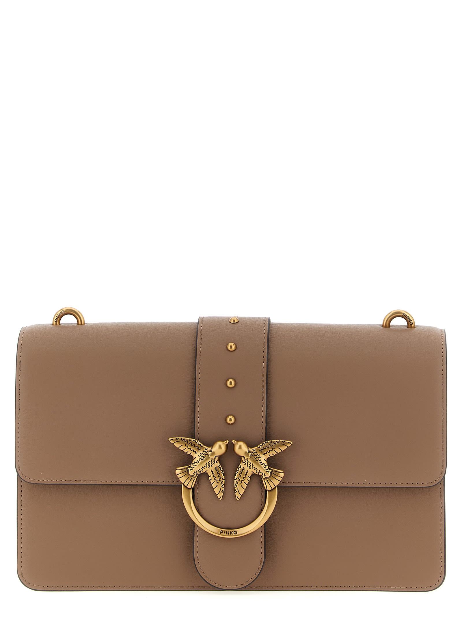 pinko love one classic crossbody bag
