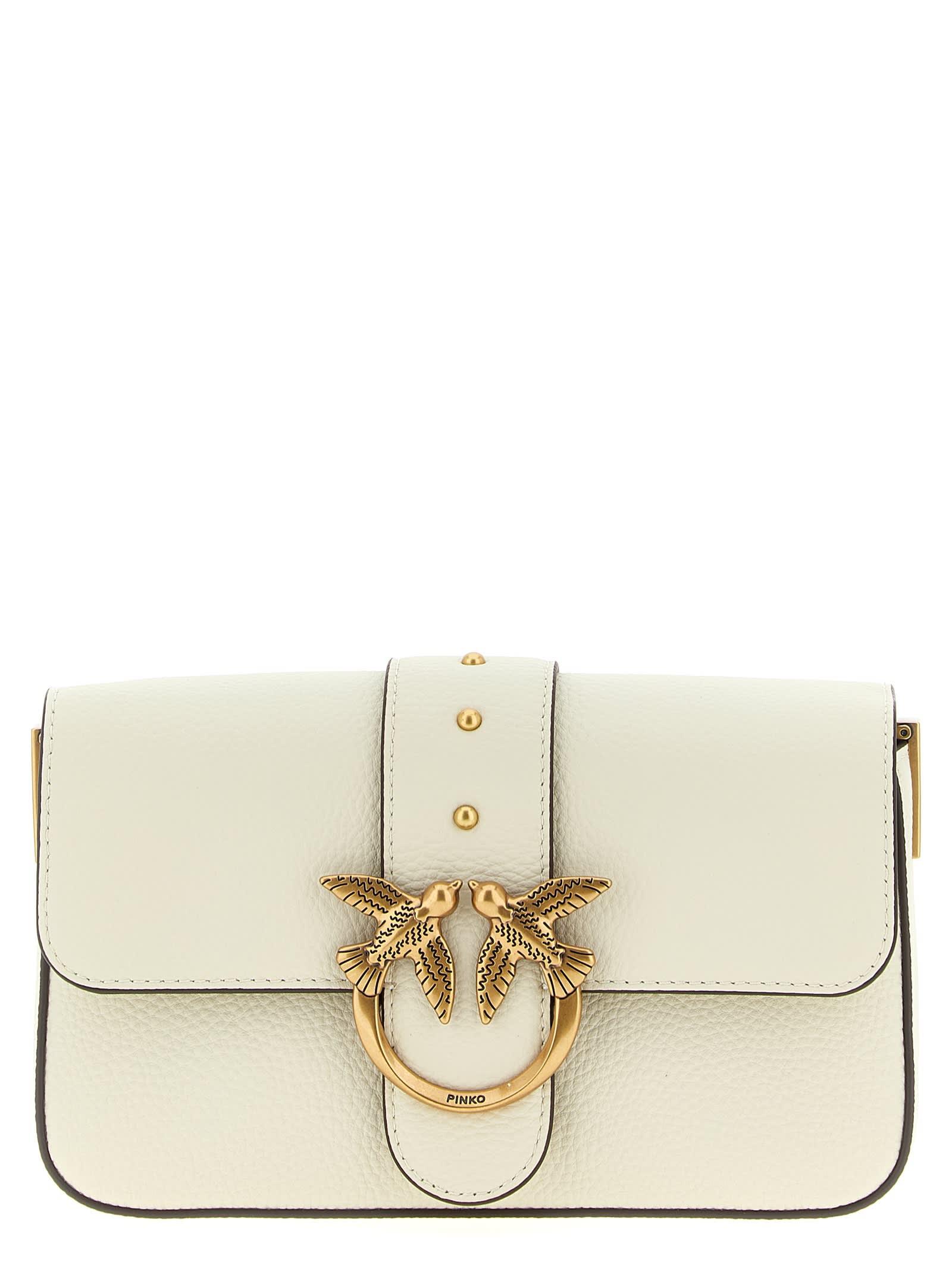 pinko love one mini crossbody bag