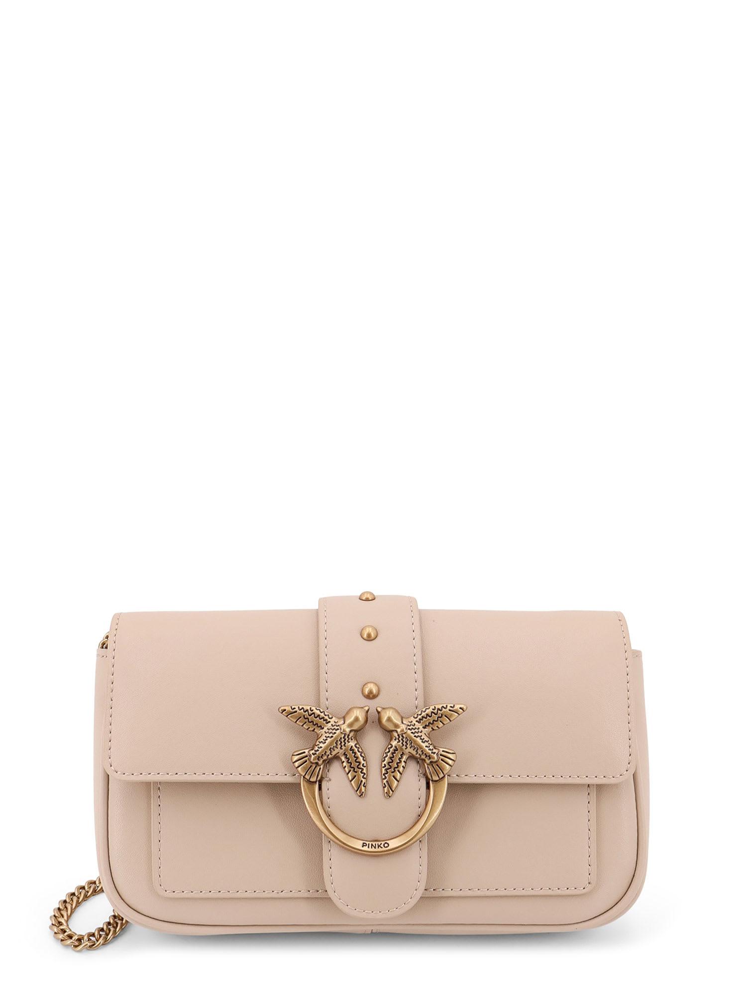 pinko love one pocket shoulder bag