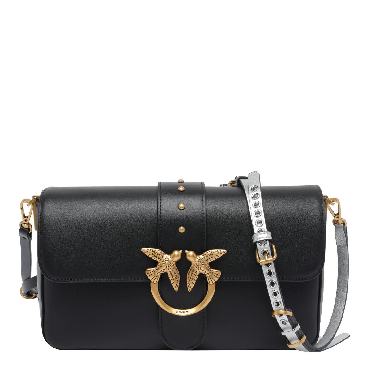 pinko love one slouchy crossbody bag